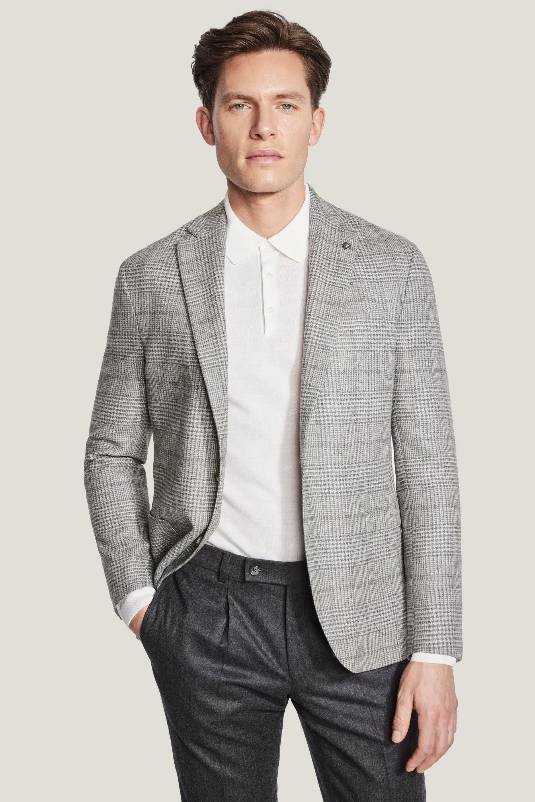 Gray plaid jacket online