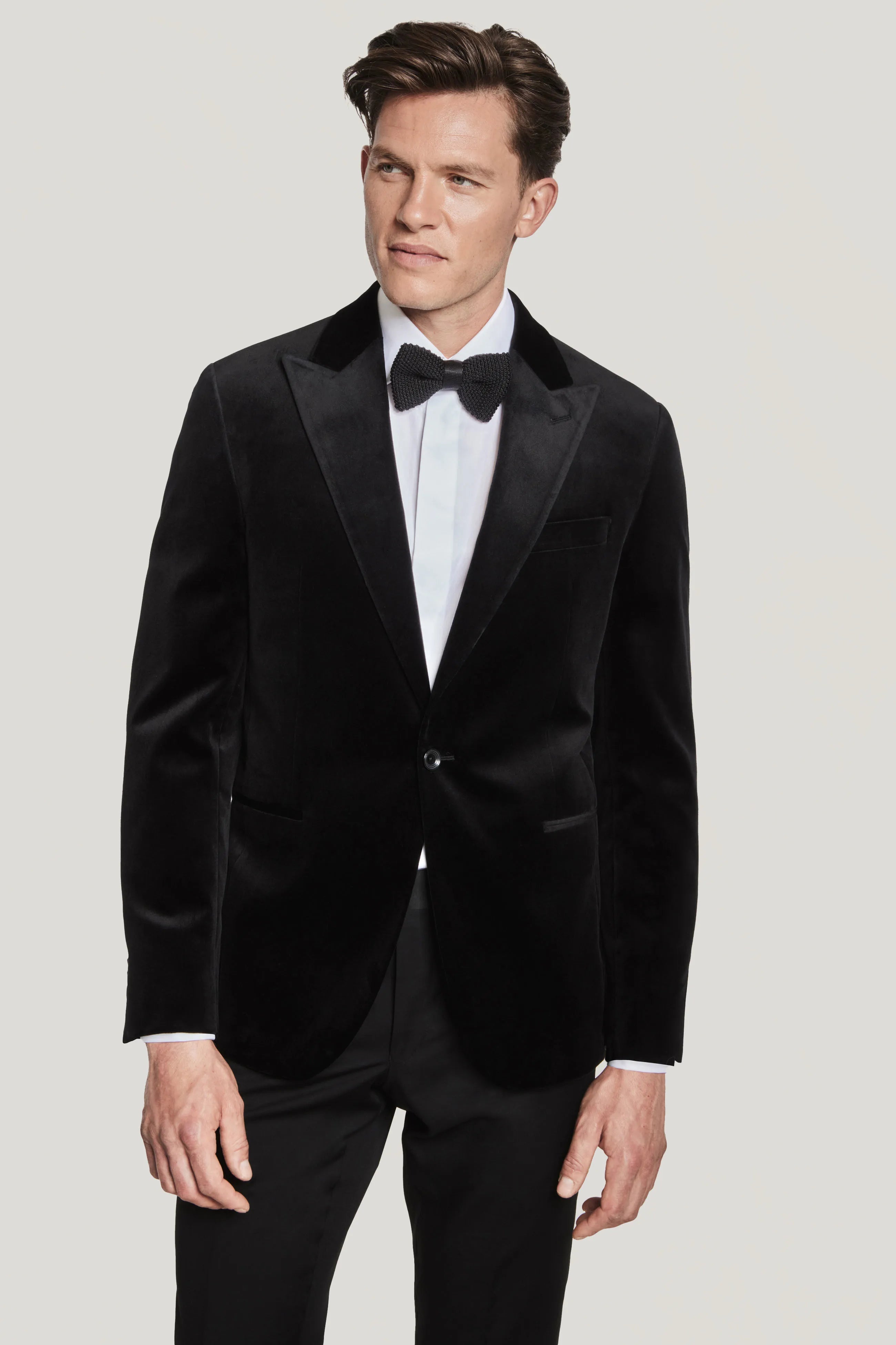 Black Velvet Dinner Jacket Cotton Blend Jack Victor