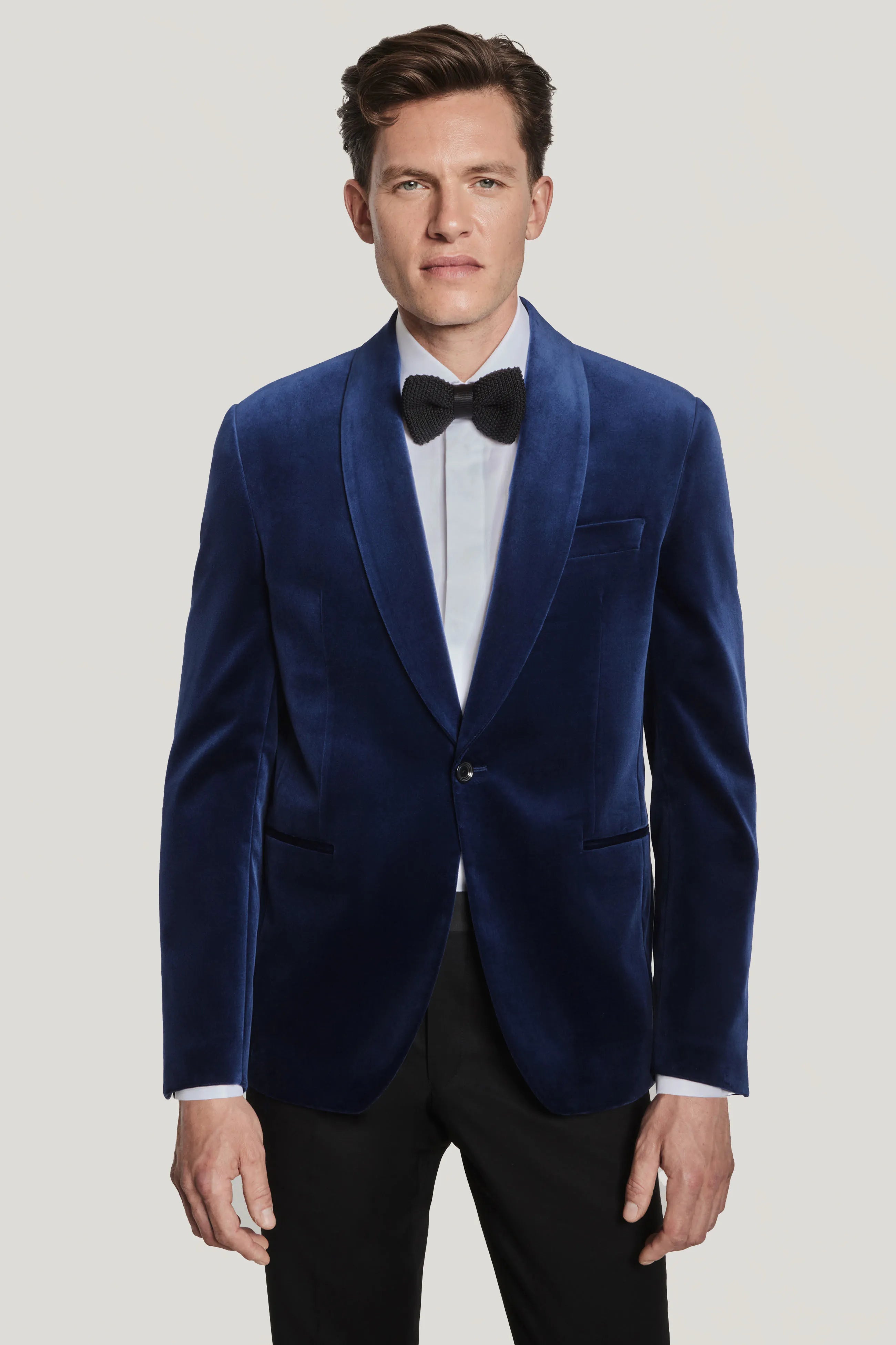 Blue Velvet Dinner Jacket Cotton blend Jack Victor