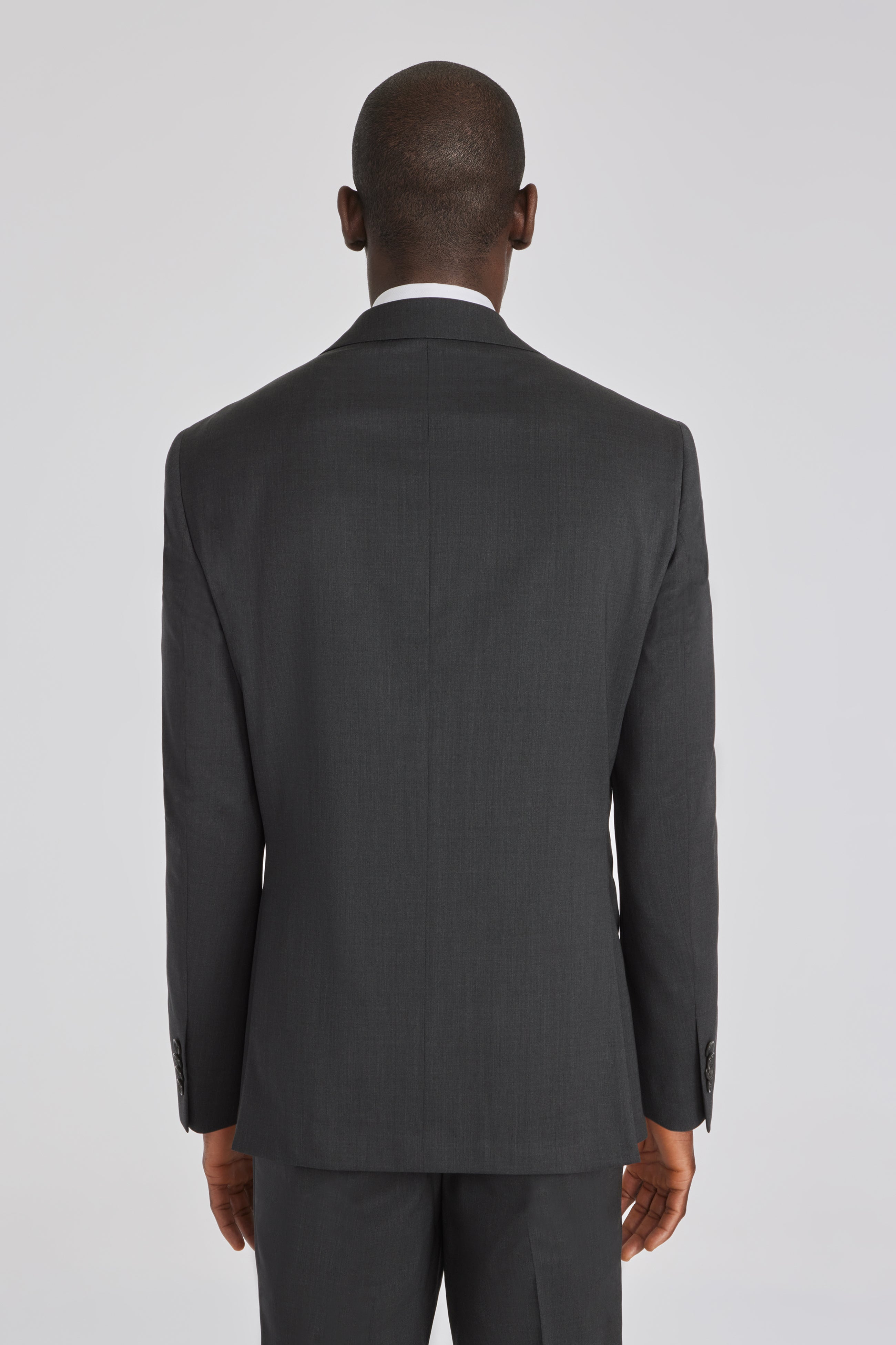 Alt view 3 Elon Solid Wool Suit Separate Jacket in Charcoal