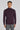 Alt view Beaudry Wool, Silk and Cashmere Mock Neck Sweater in Plum