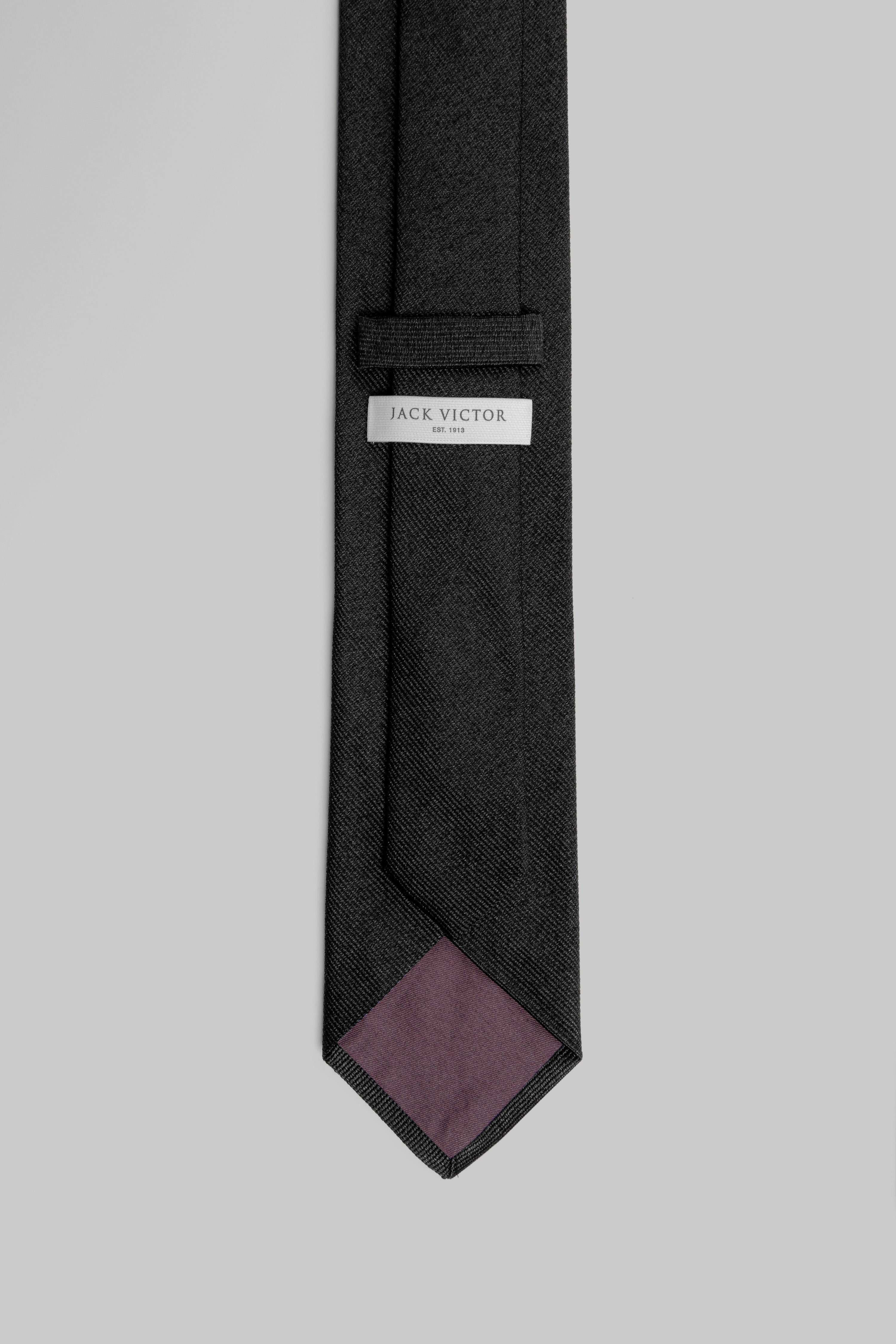 Alt view 2 Bowman Solid Woven Tie in Black