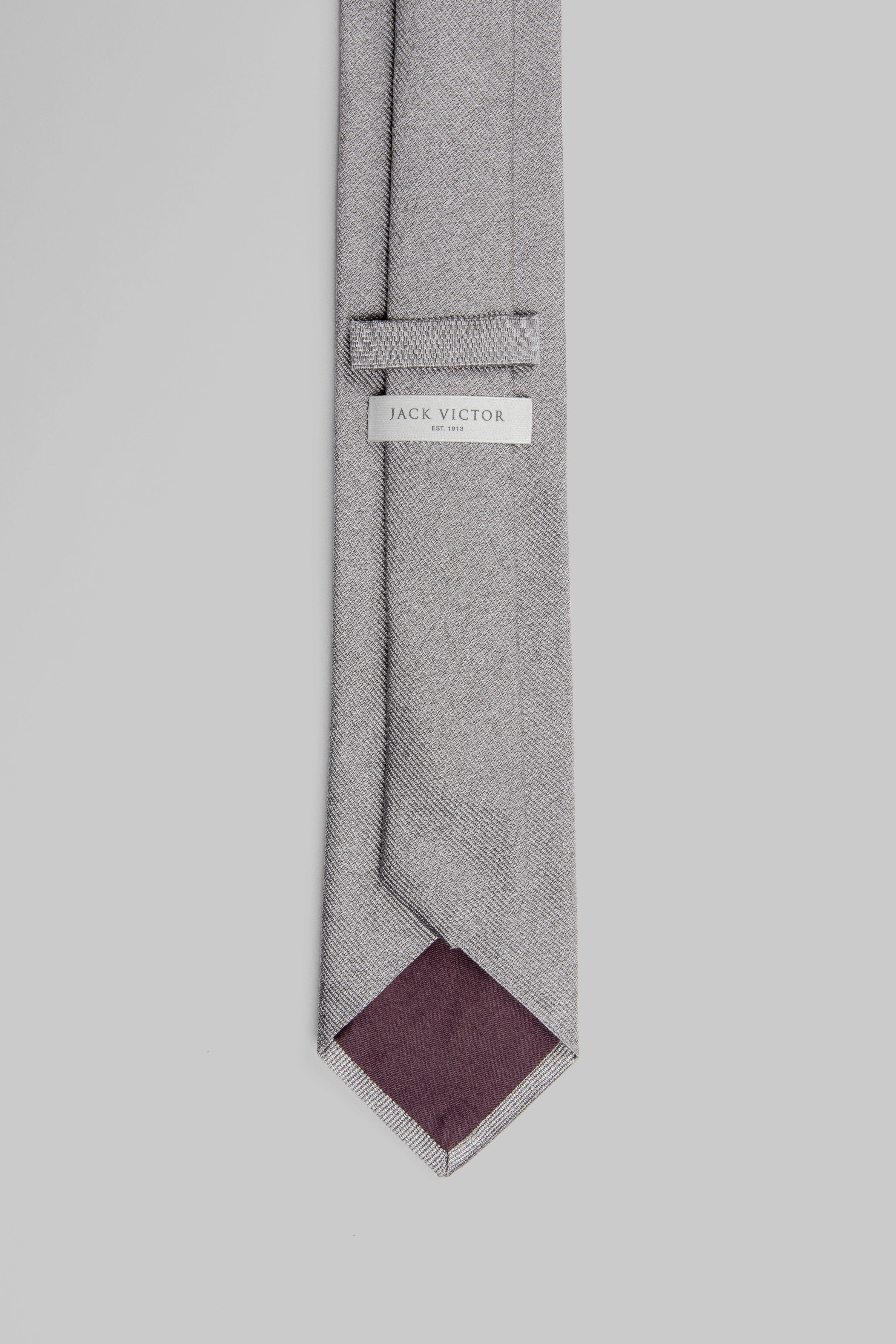 Alt view 2 Bowman Solid Woven Tie in Grey