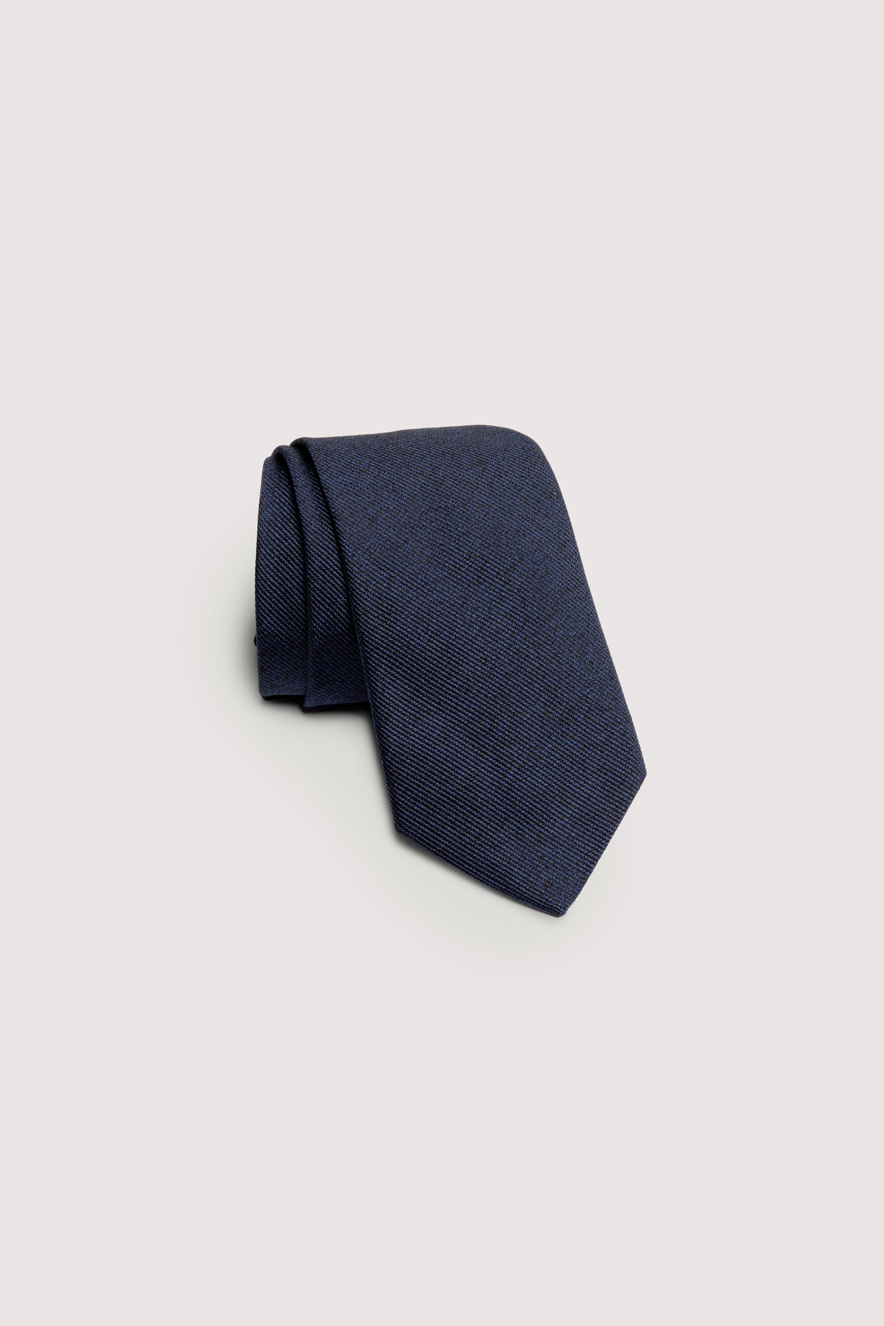 Jack Victor Men's Navy Bowman Solid Woven Tie