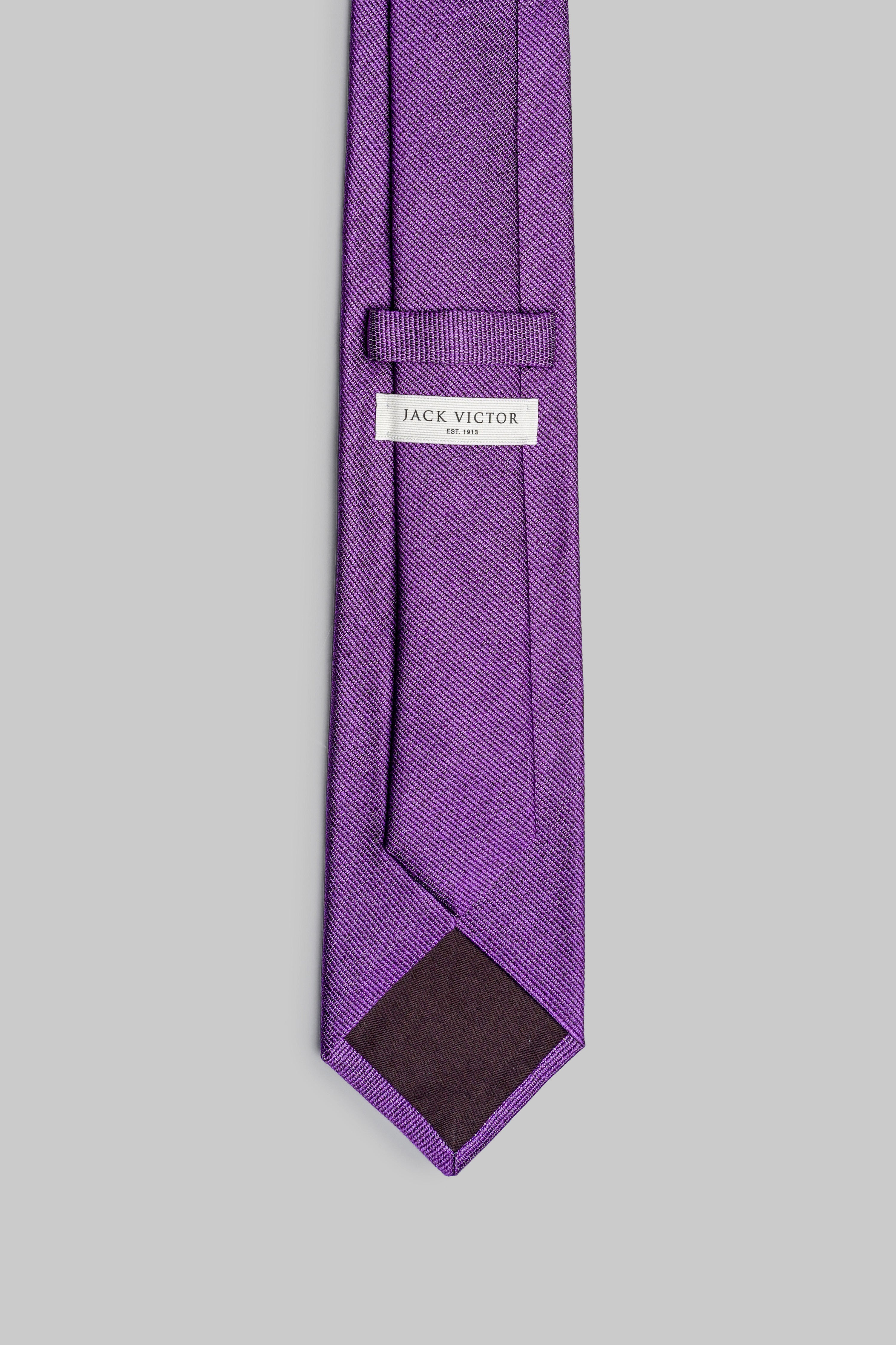 Alt view 1 Bowman Solid Woven Tie in Purple
