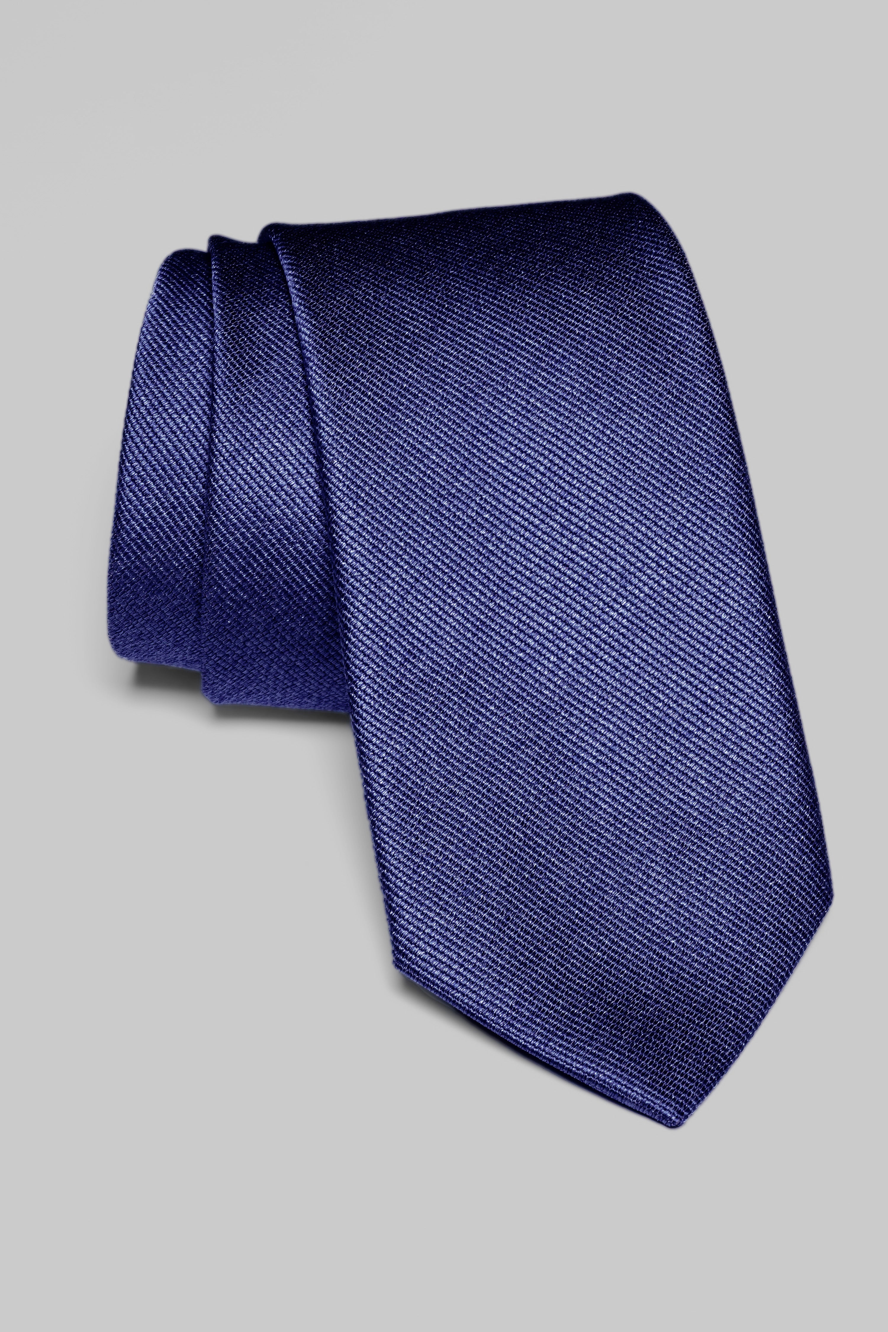 Alt view Bowman Solid Woven Tie in Denim Blue