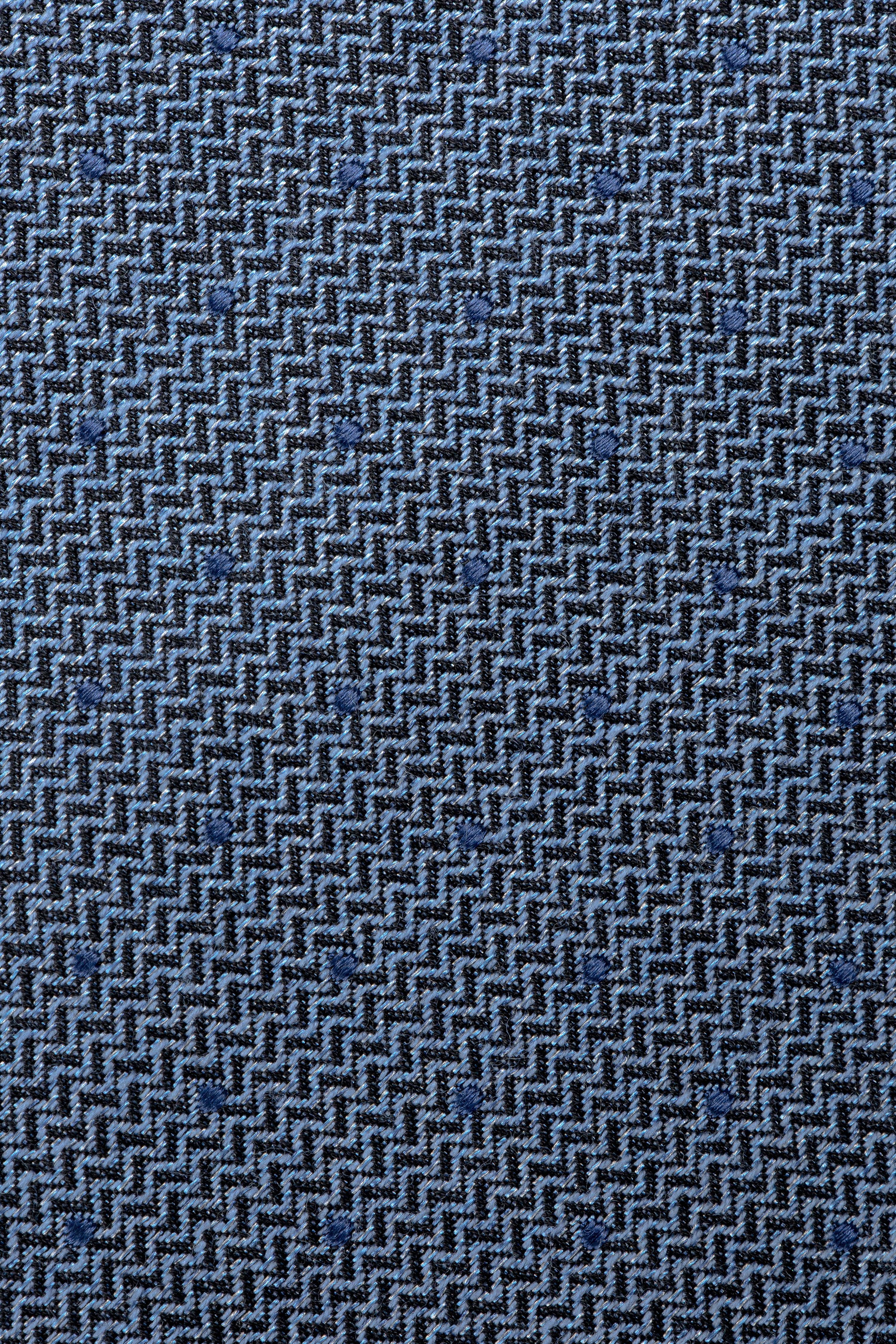 Alt view 1 Pindot Woven Tie in Blue