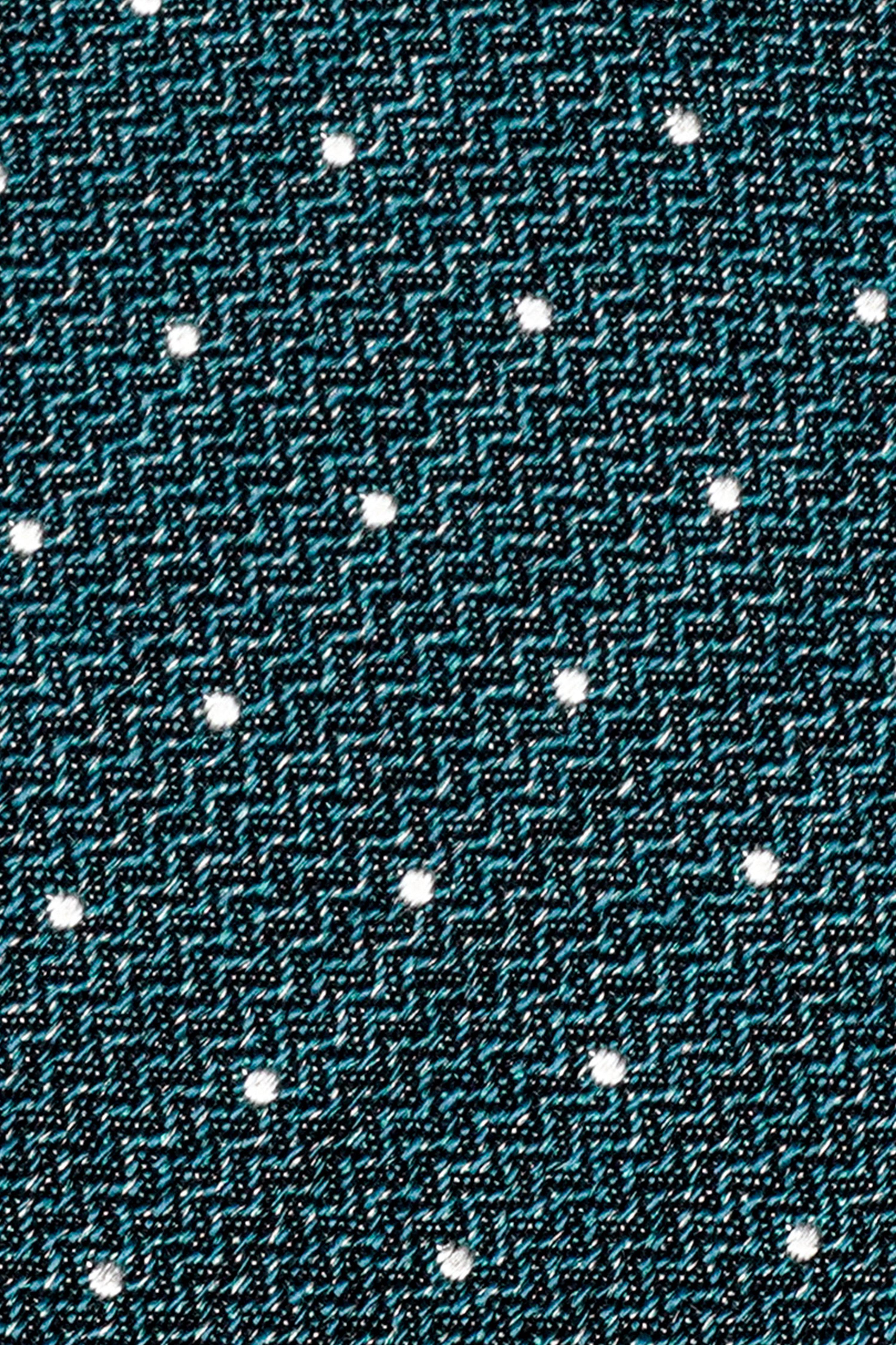Alt view 1 Pindot Woven Tie in Teal