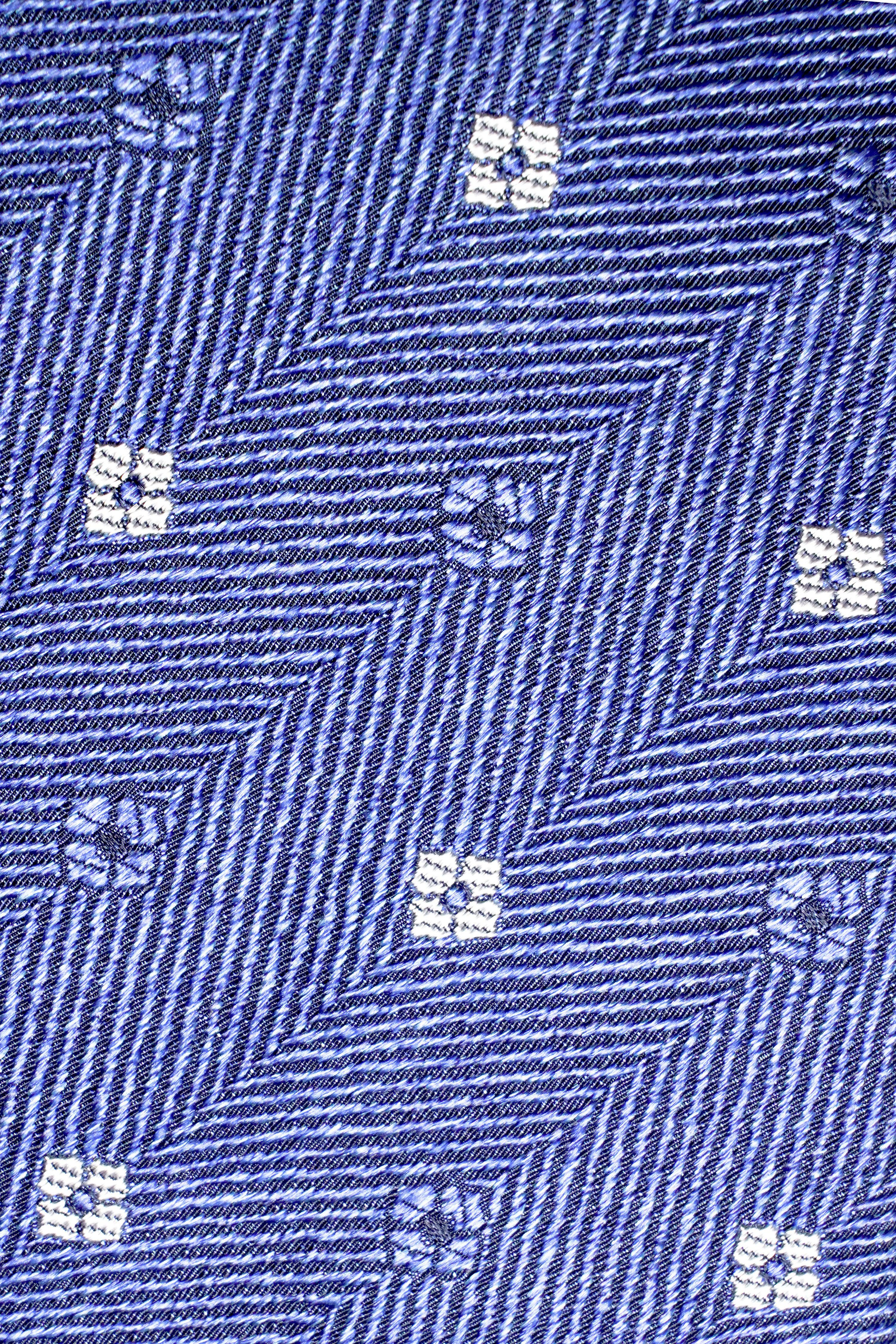 Alt view 1 Bethune Weave Tie in Blue