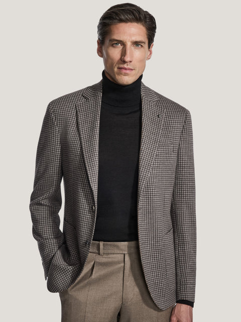 COMFORTWEAR™ Taupe Tonal Houndstooth Blazer