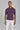 Alt view 2 SetiCo Cotton and Silk Knit Polo in Plum