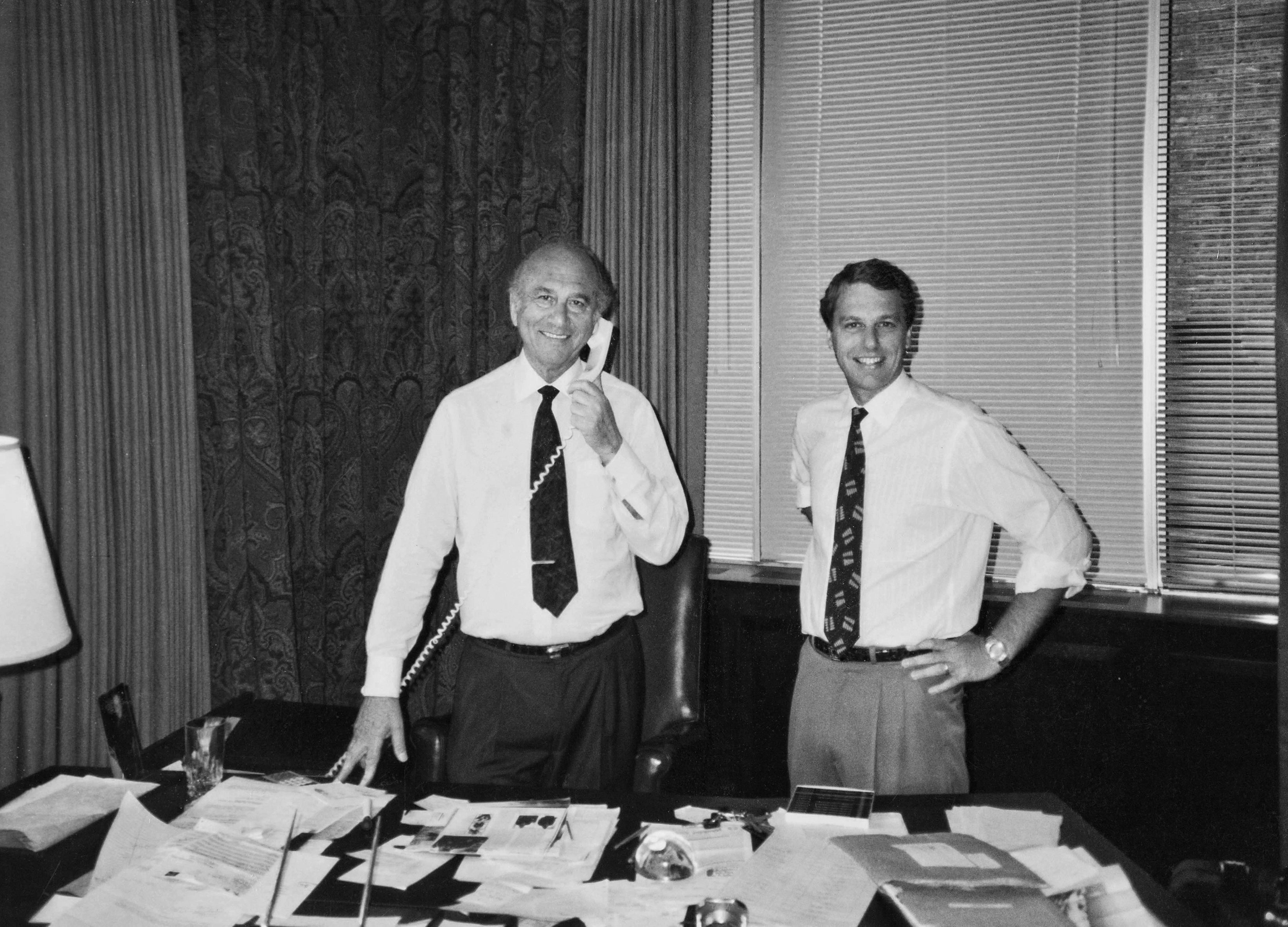 Alan and Herschel Victor in 1989