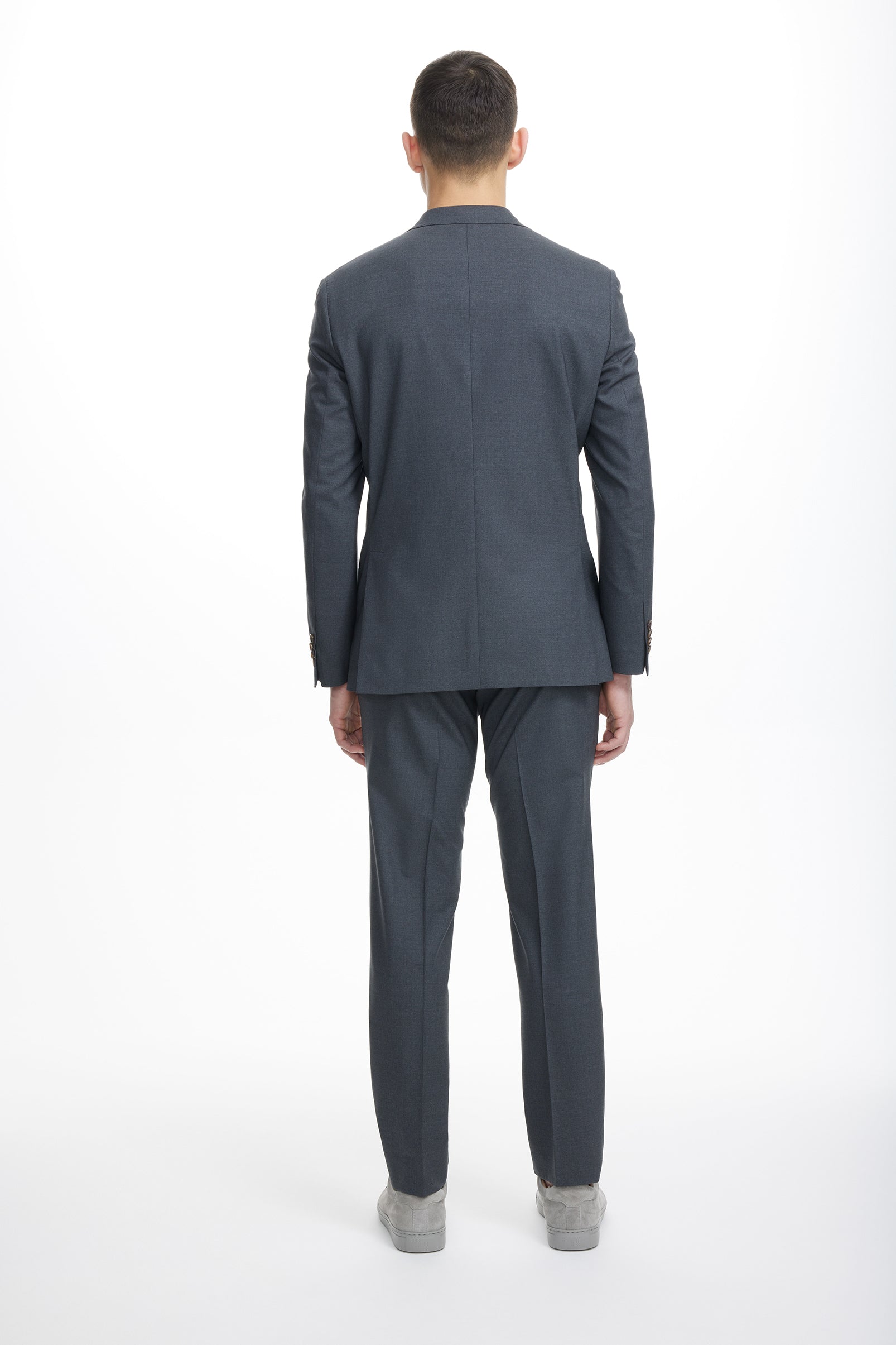 Alt view 5 Dean Solid Wool Stretch Suit in Charcoal