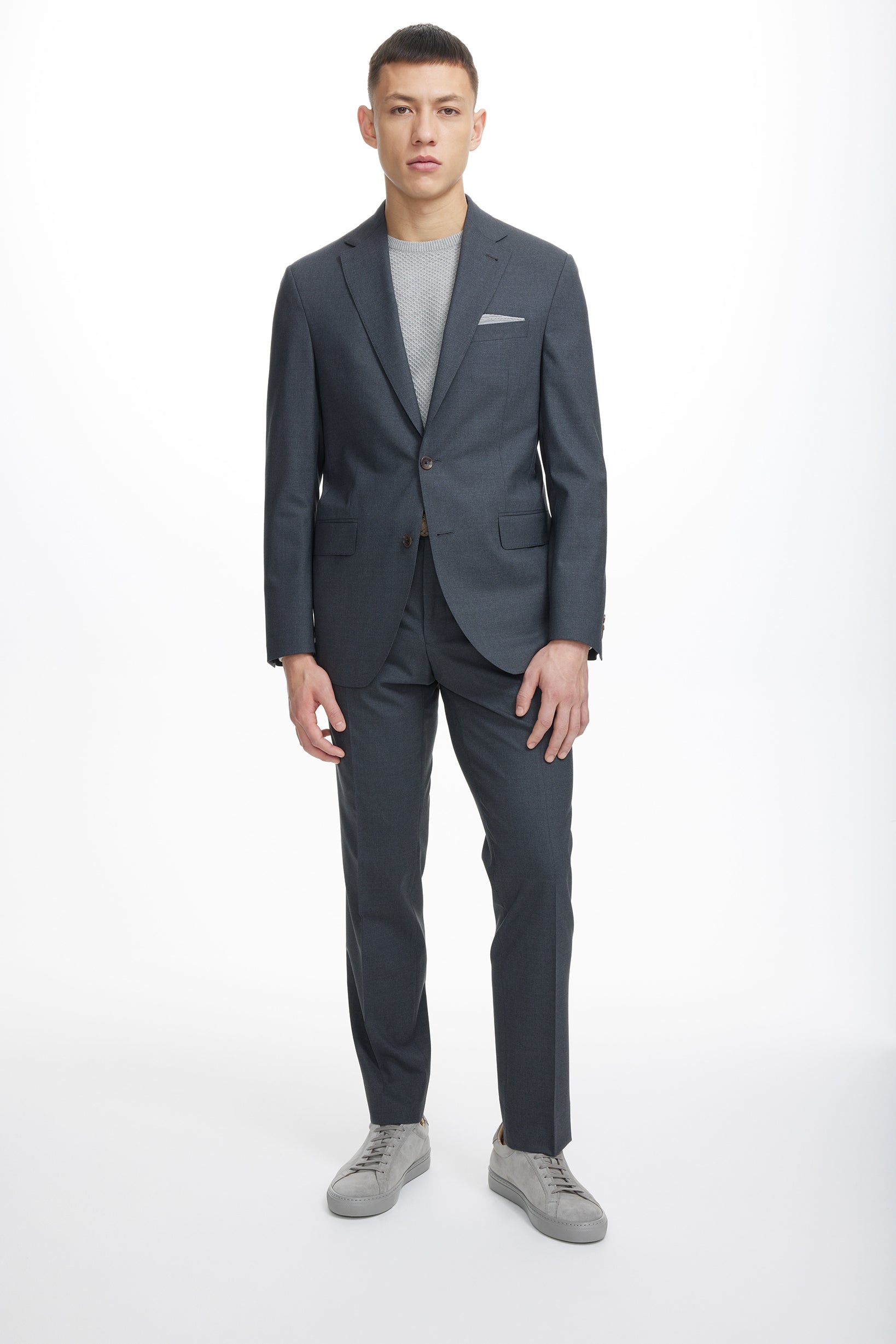 Alt view 1 Dean Solid Wool Stretch Suit in Charcoal
