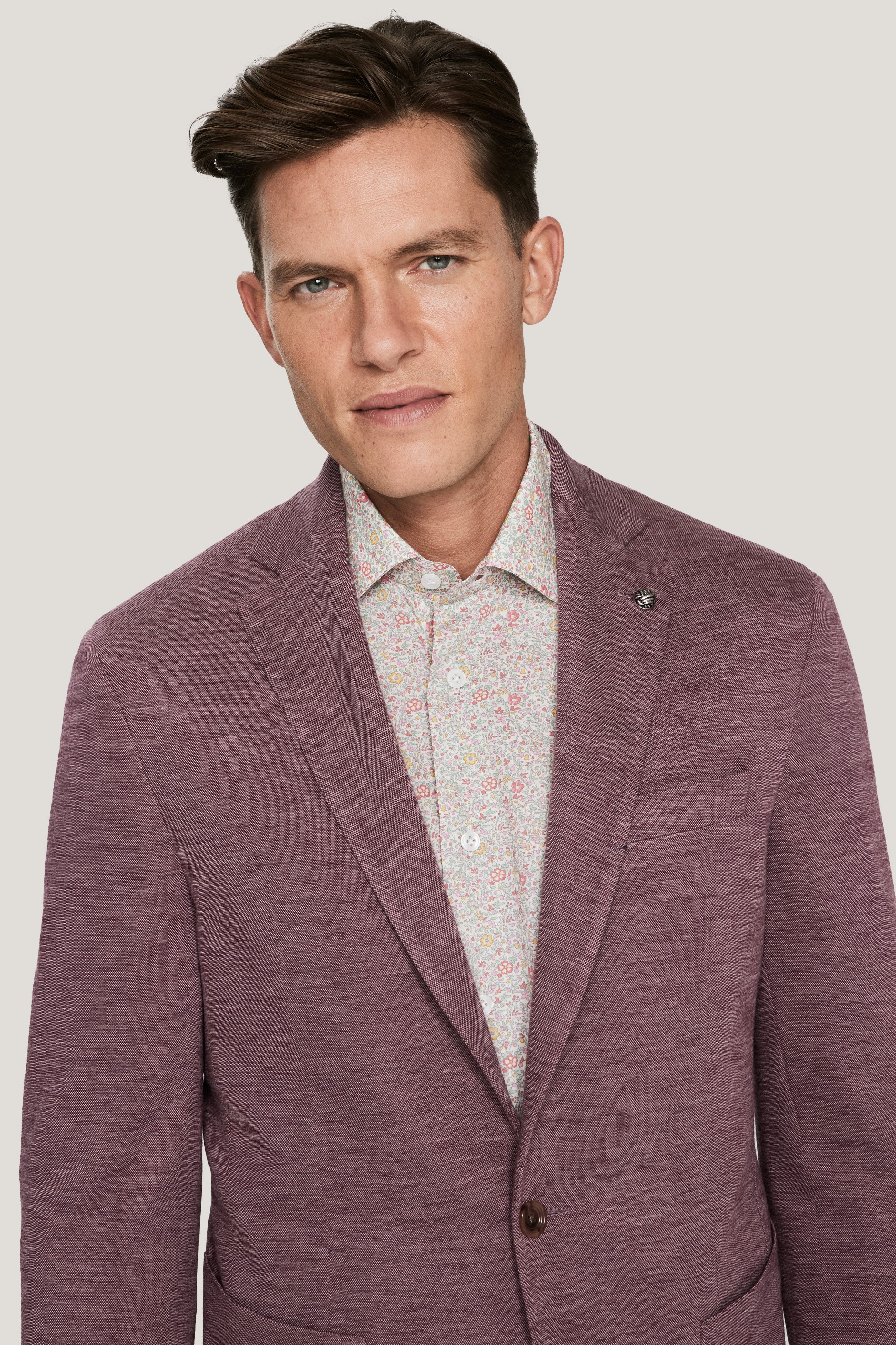 Berry Solid COMFORTWEAR™ Blazer Pure Wool by Loro Piana Jack