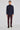 Hill Navy Solid Wool and Lycra Blazer