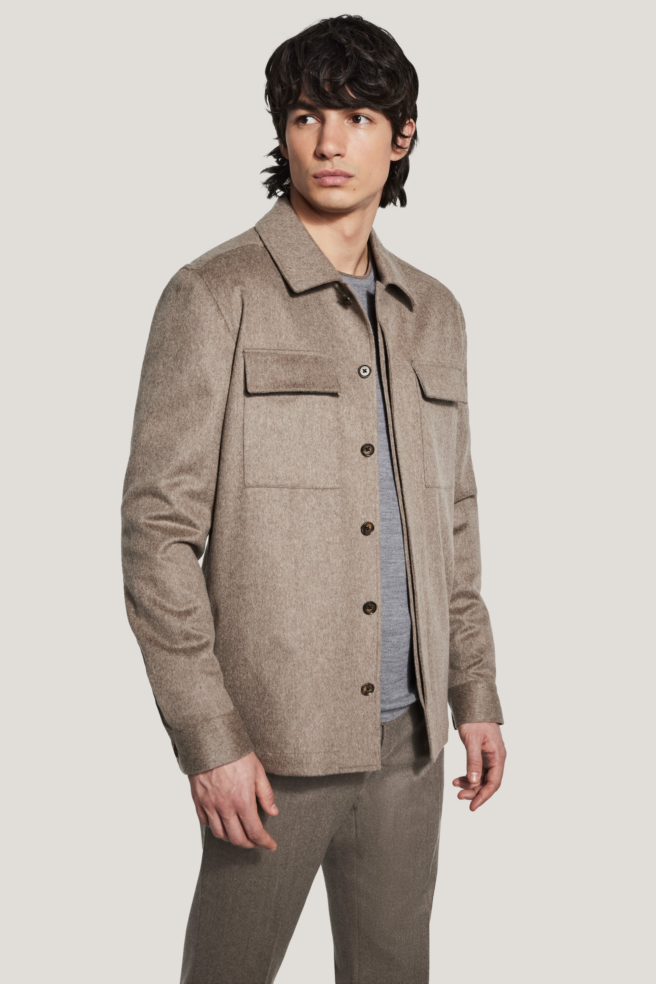 Alt view Sand Shirt Jacket