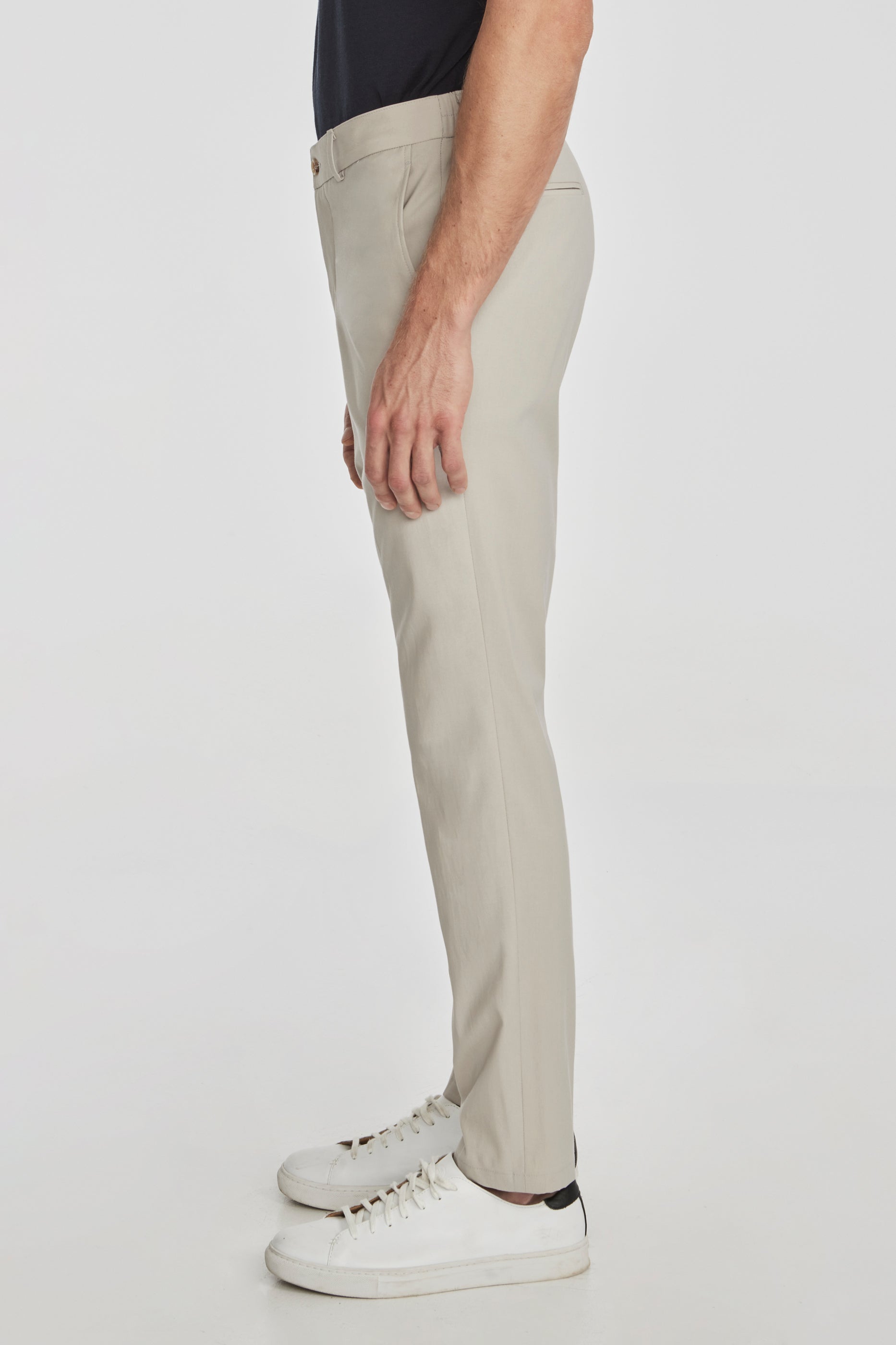 Alt view 3 Perth Wool and Cotton Stretch Pant in Tan