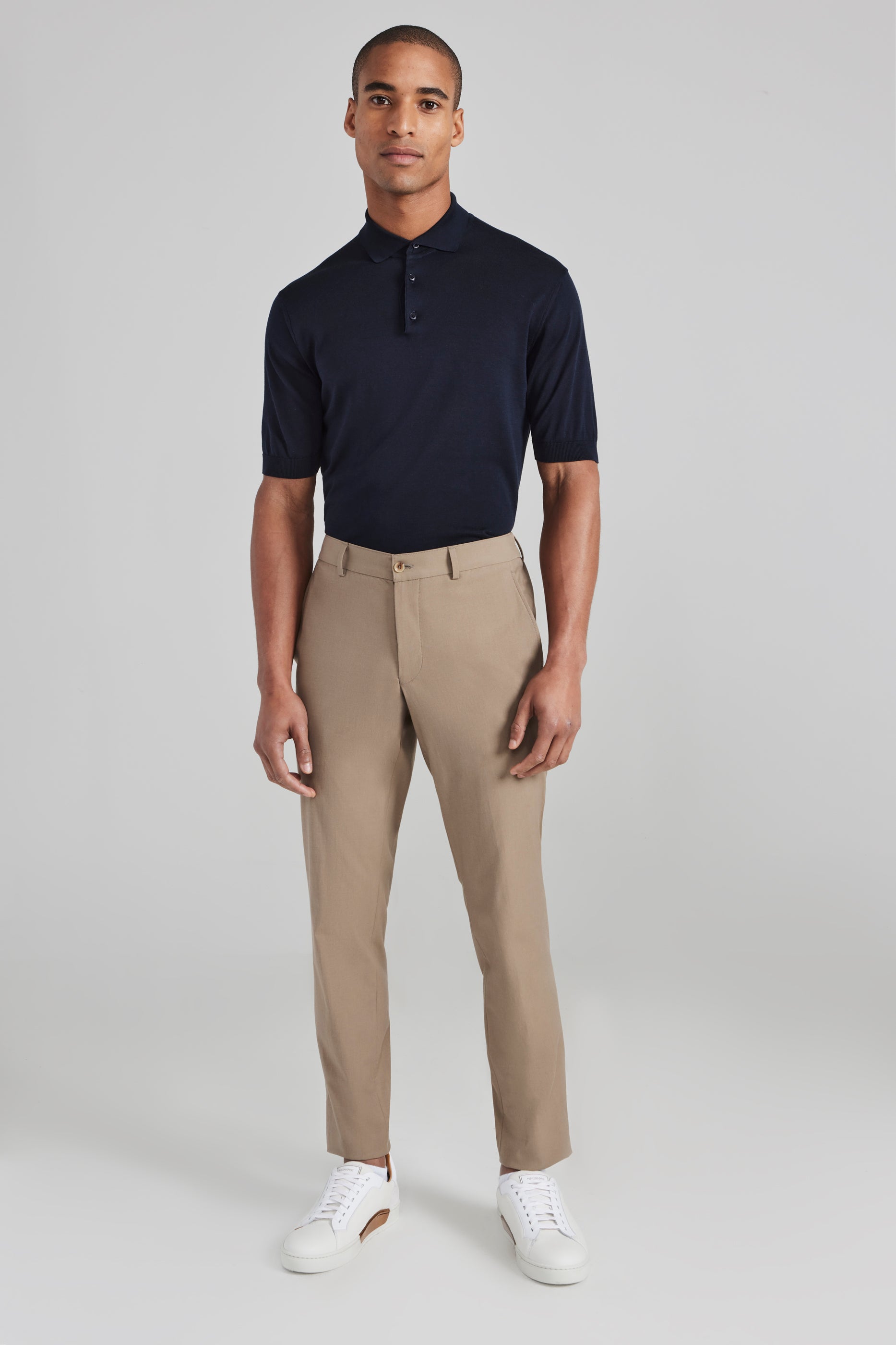 Alt view 2 Perth Wool and Cotton Stretch Pant in Camel