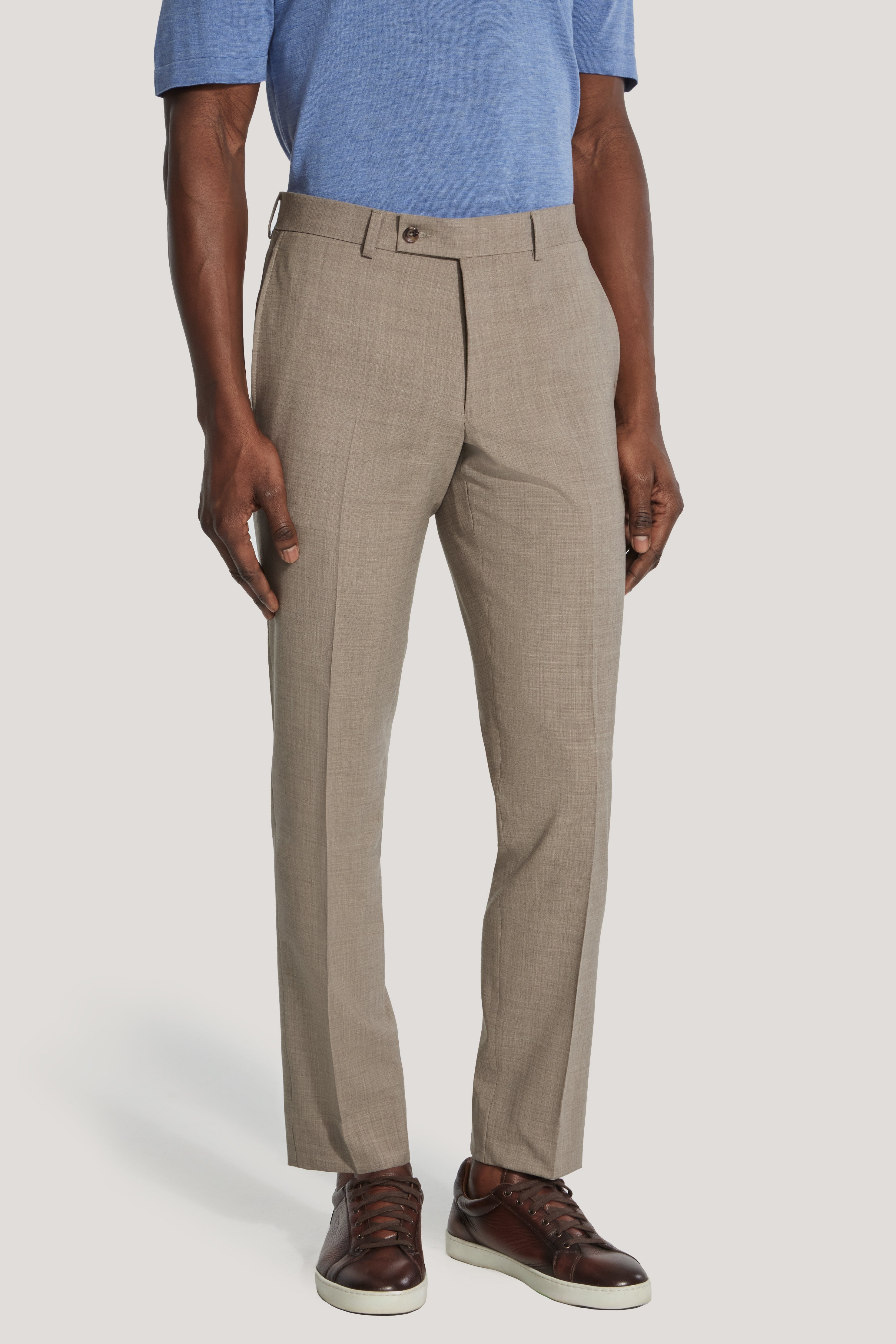 Alt view Taupe Stretch Trouser
