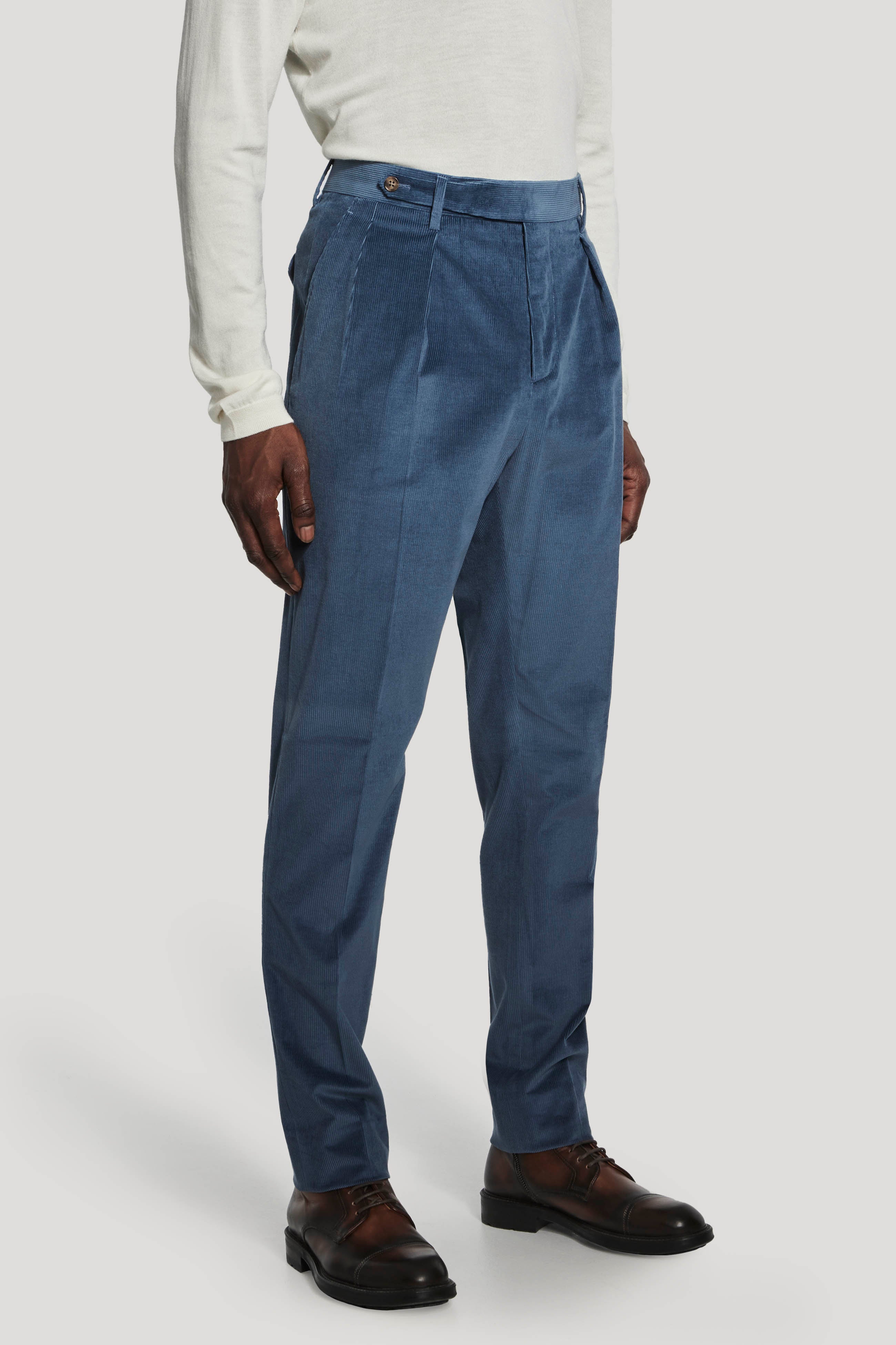 Alt view Blue Corduroy Trousers
