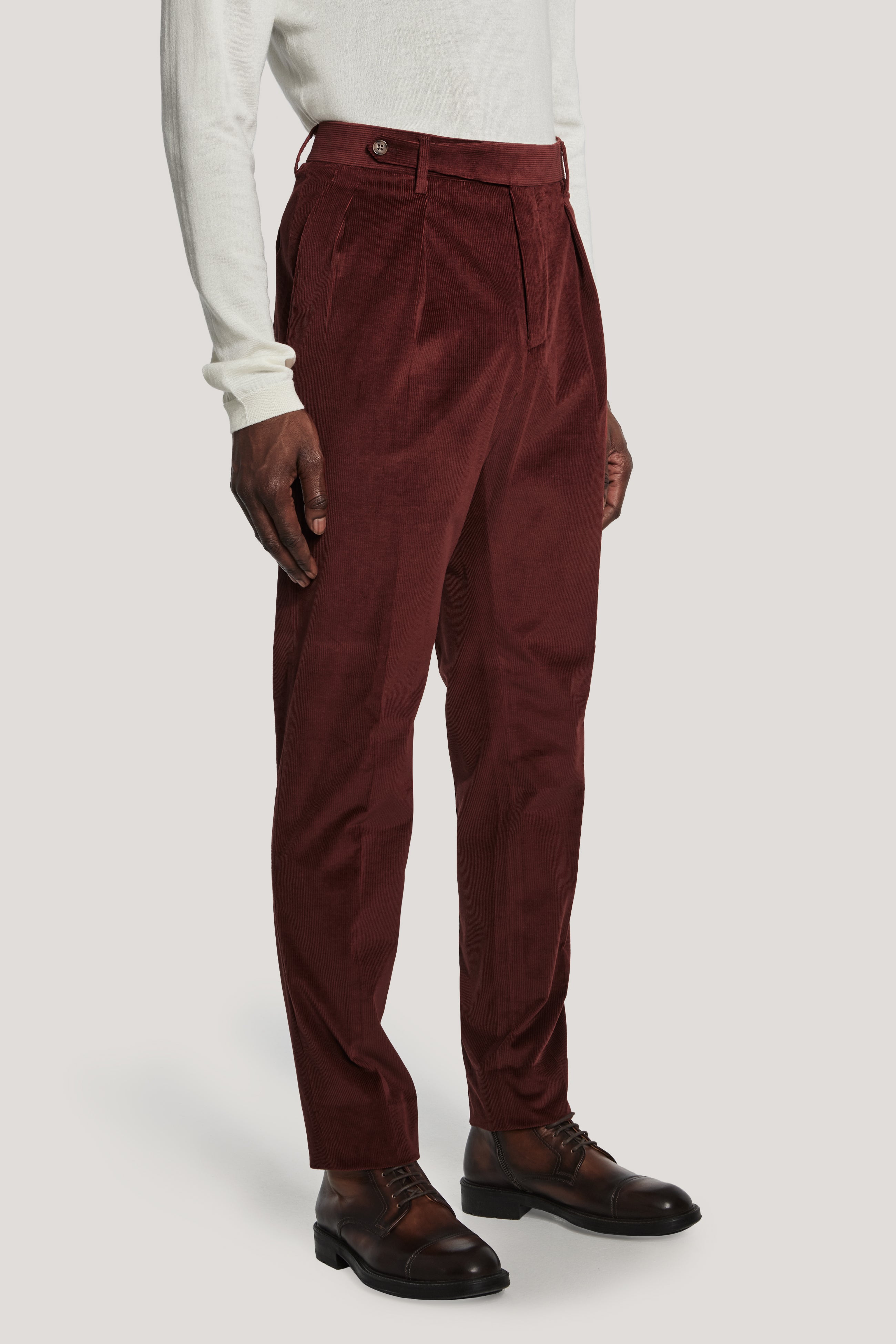Alt view Maroon Corduroy Trousers