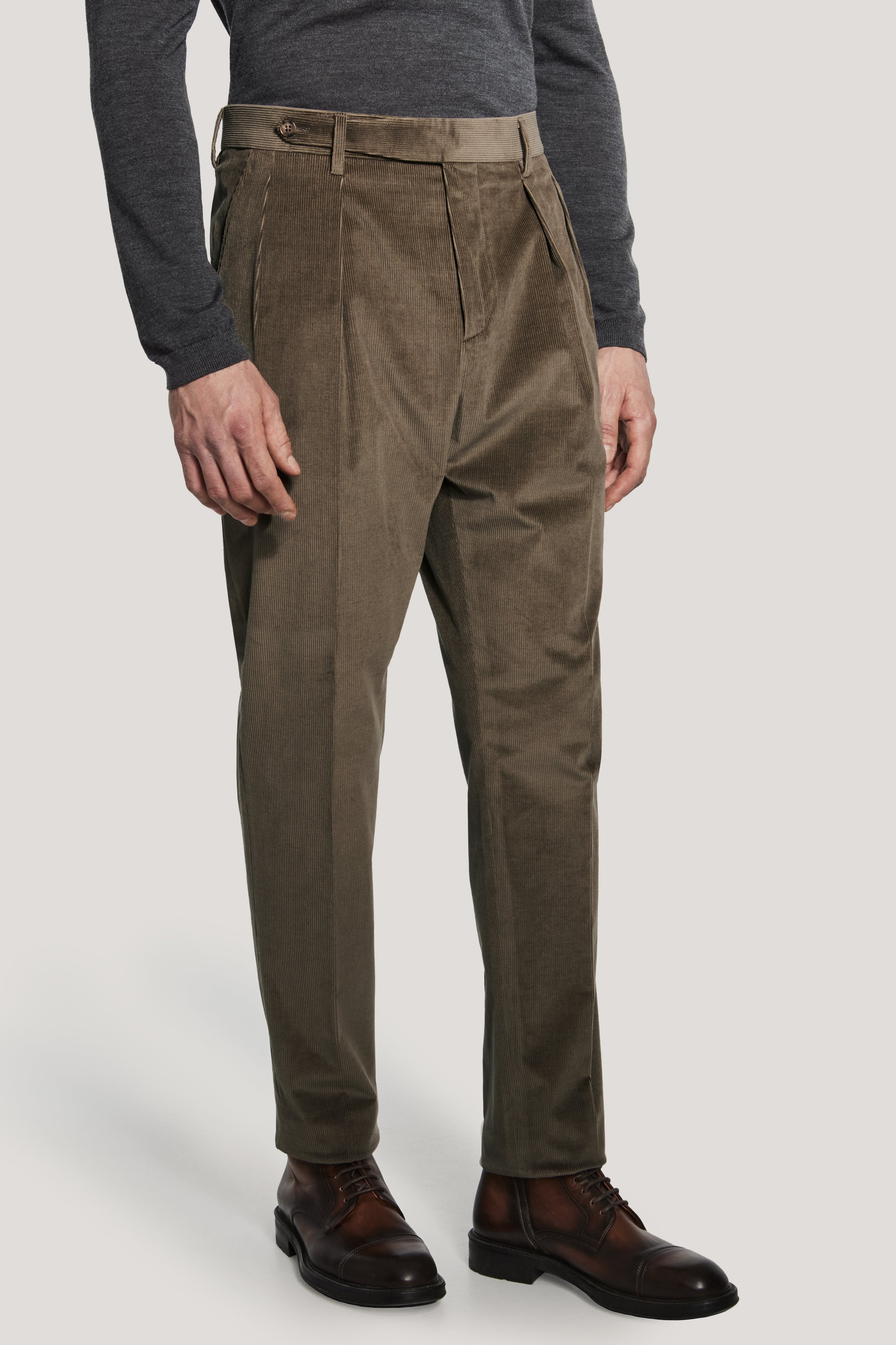 Alt view Taupe Corduroy Trousers