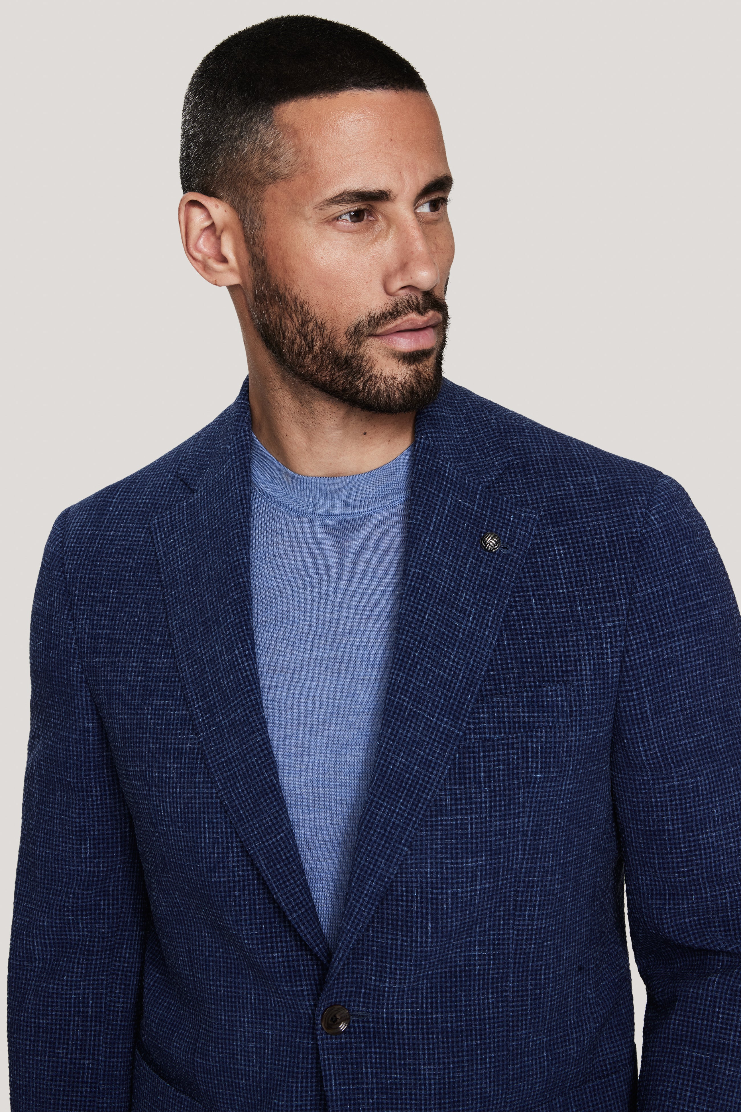 Alt view 1 Navy Seersucker Blazer