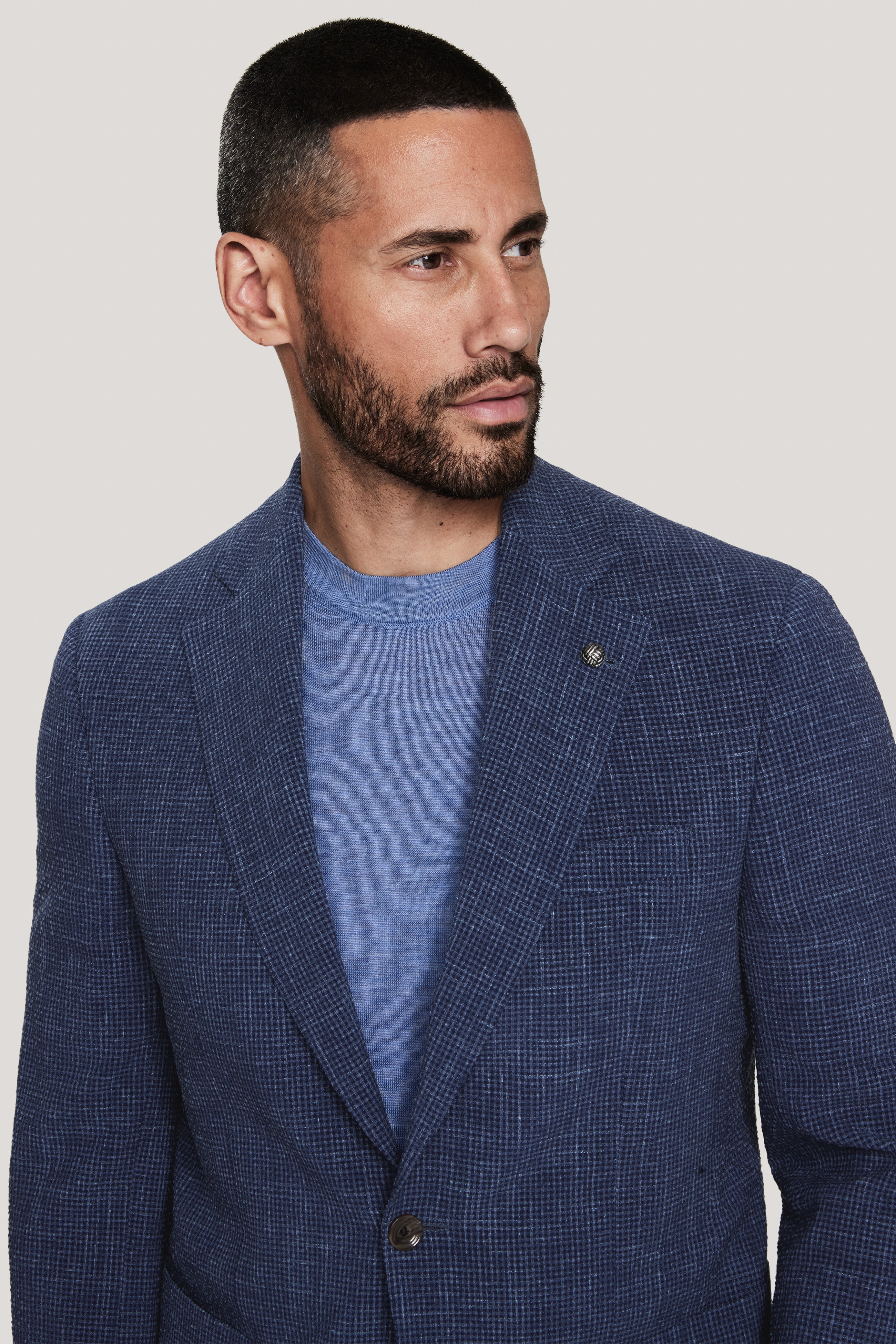 Alt view 1 Navy Seersucker Blazer