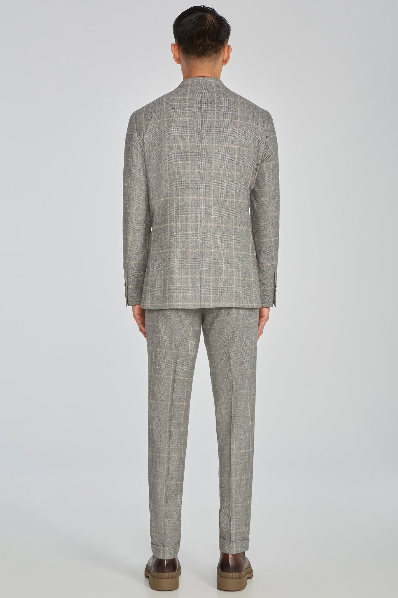 Alt view 3 McAllen Plaid Wool Suit in Light Grey
