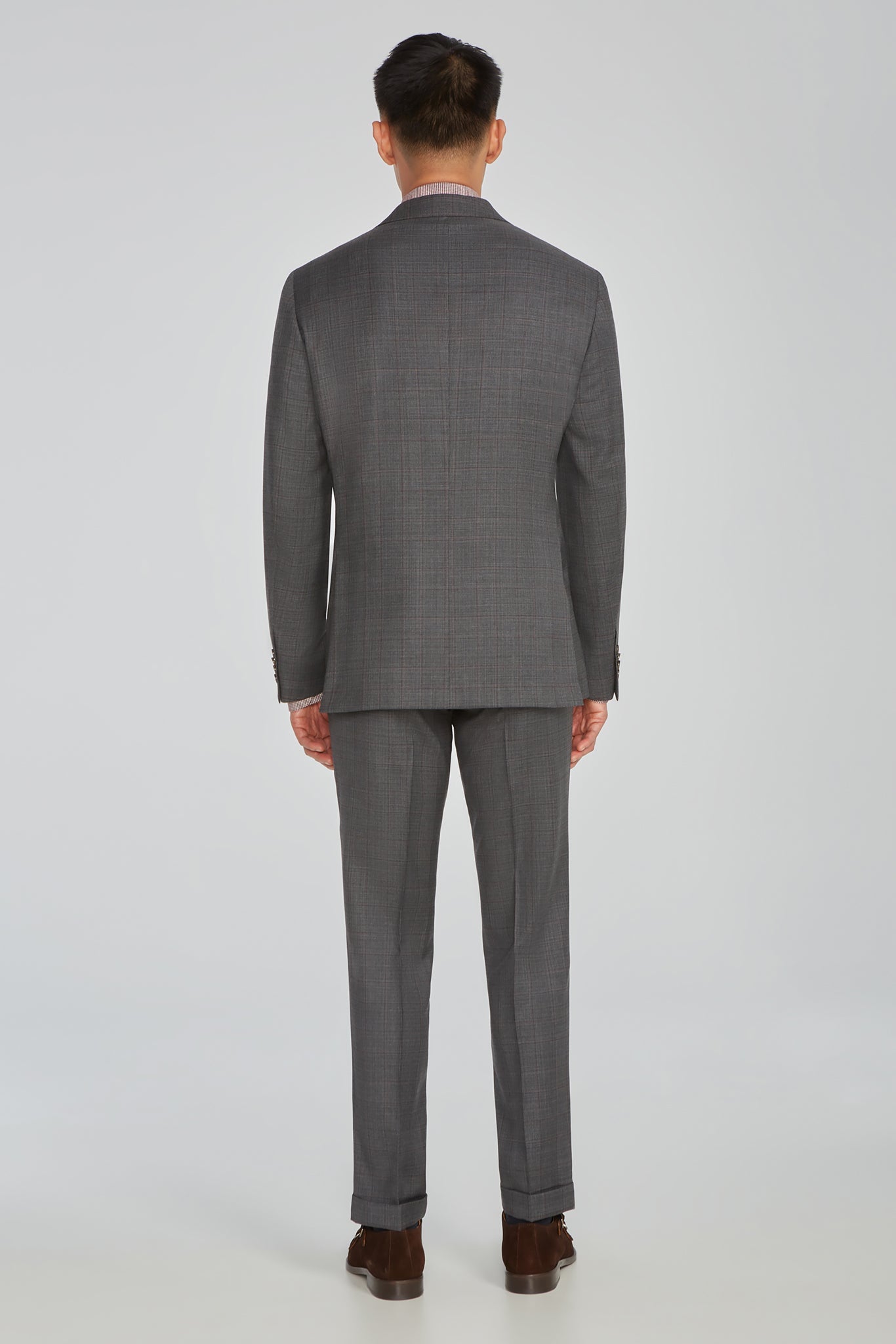 Alt view 3 Esprit Plaid Wool Suit in Grey