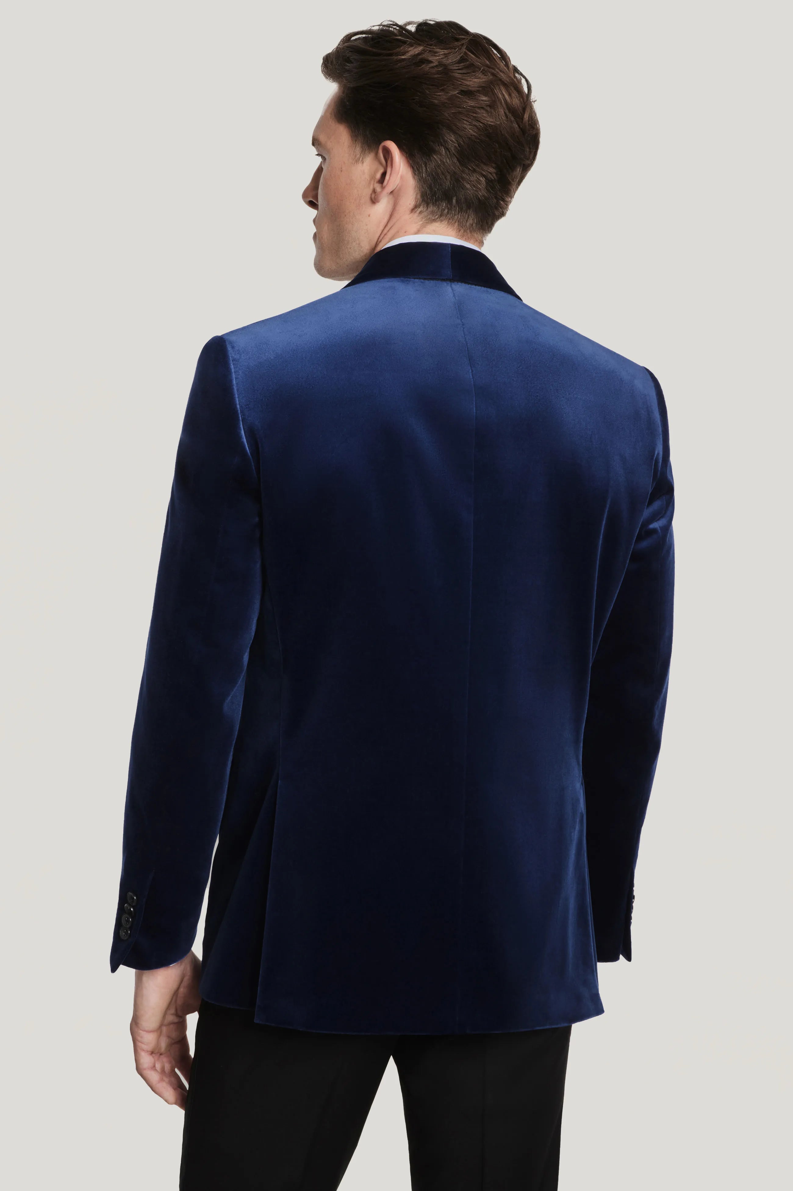 Blue Velvet Dinner Jacket Cotton blend Jack Victor