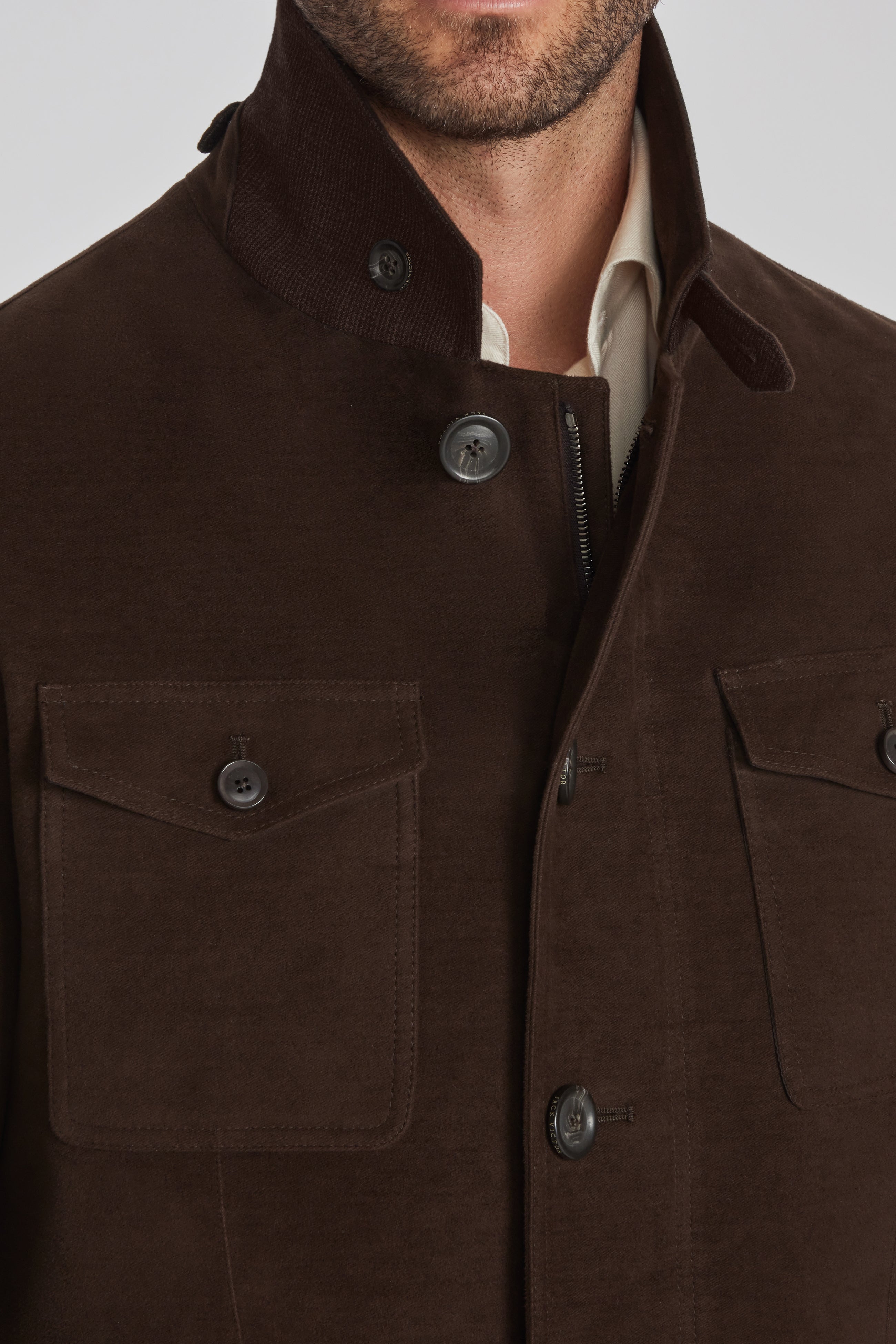 Image of Mies Field Jacket in Brown-Jack Victor