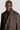 Delroy Brown Two Tone Twill Topcoat with Removable Bib