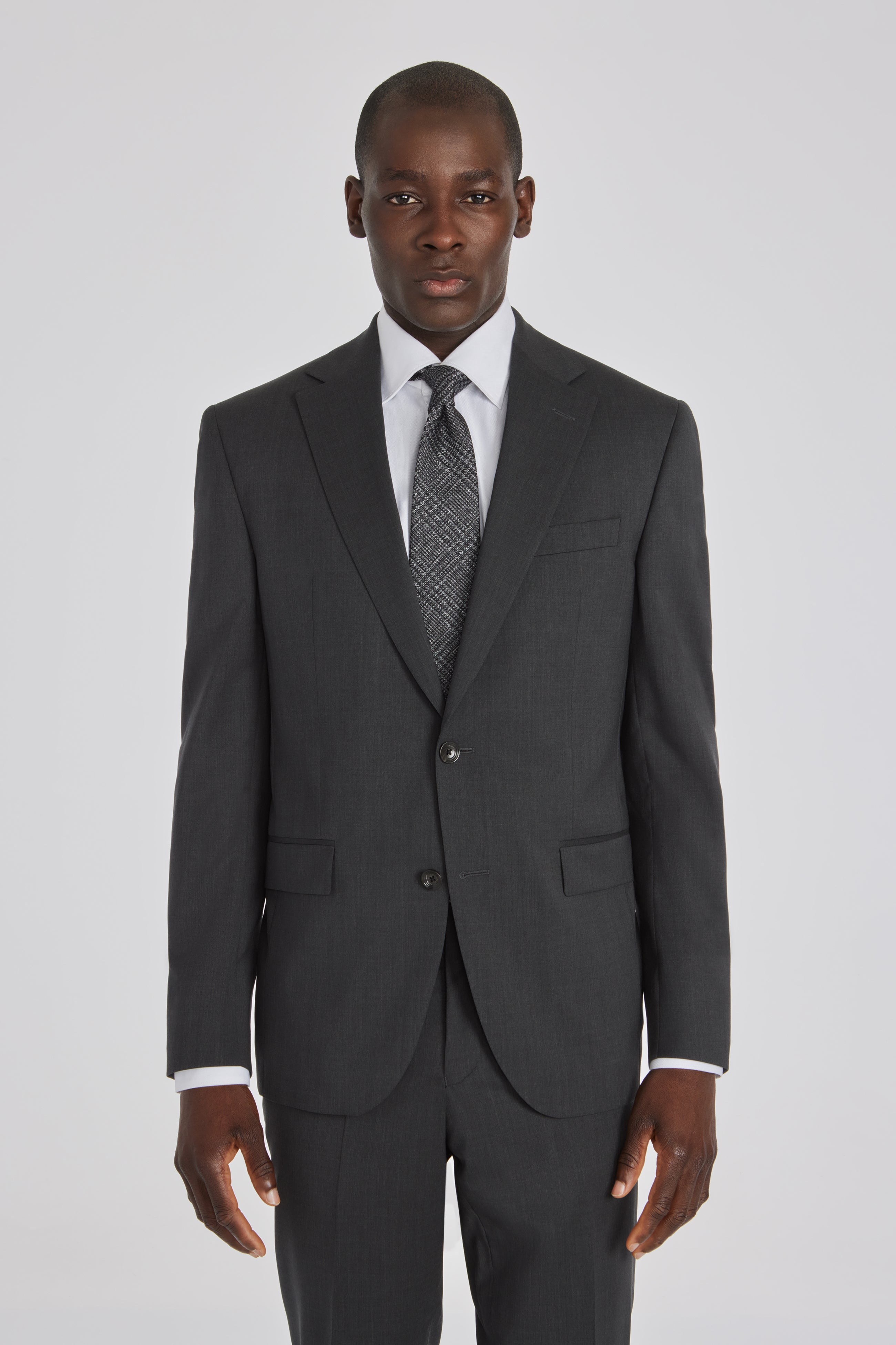 Charcoal Solid Elon Wool Suit Separate Jacket