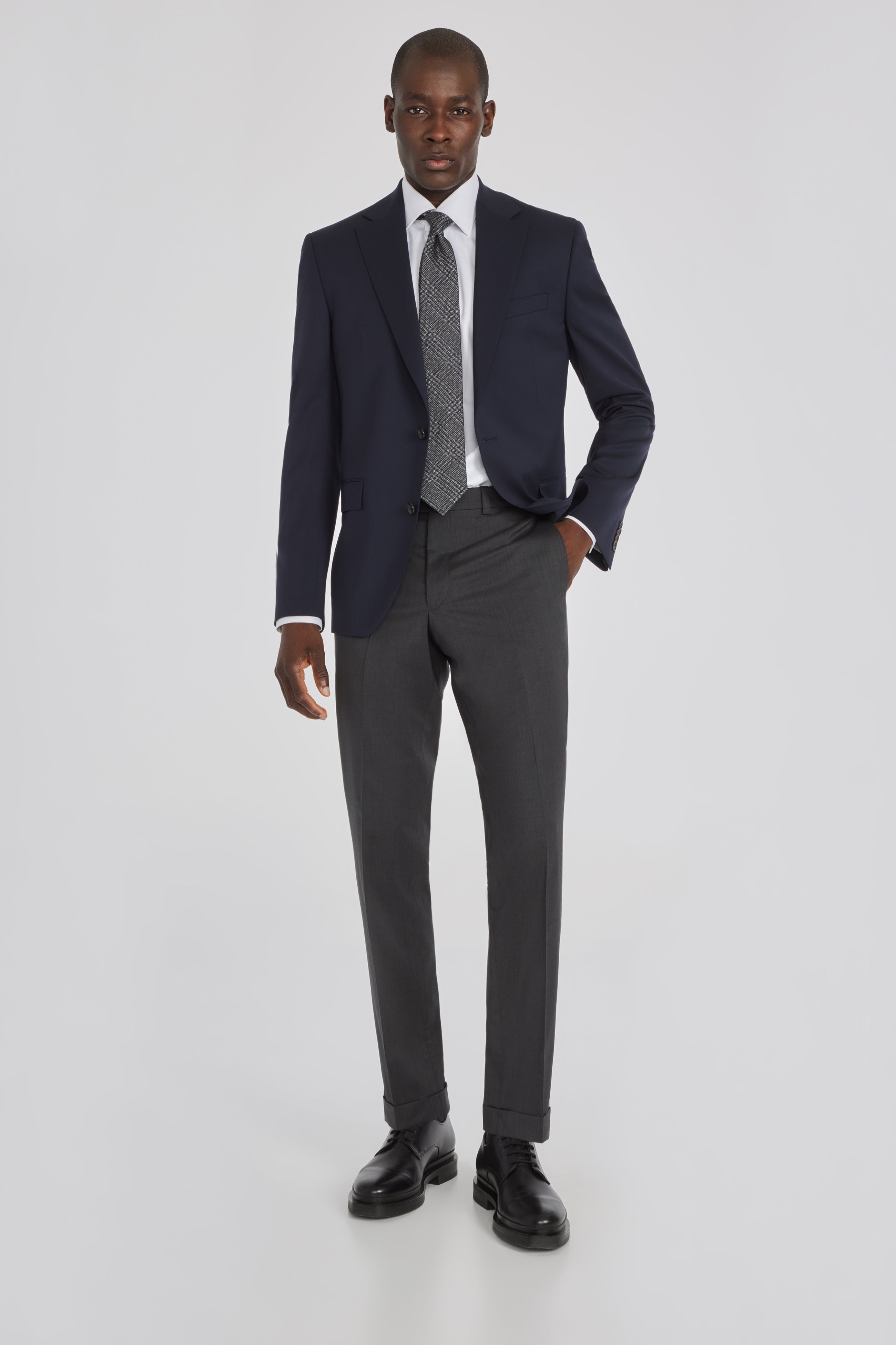 Alt view 6 Payne Solid Wool Suit Separate Trouser in Charcoal