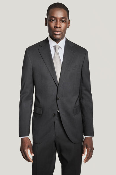 Charcoal Solid Suit Separate Jacket - Super 130's Wool | Jack Victor