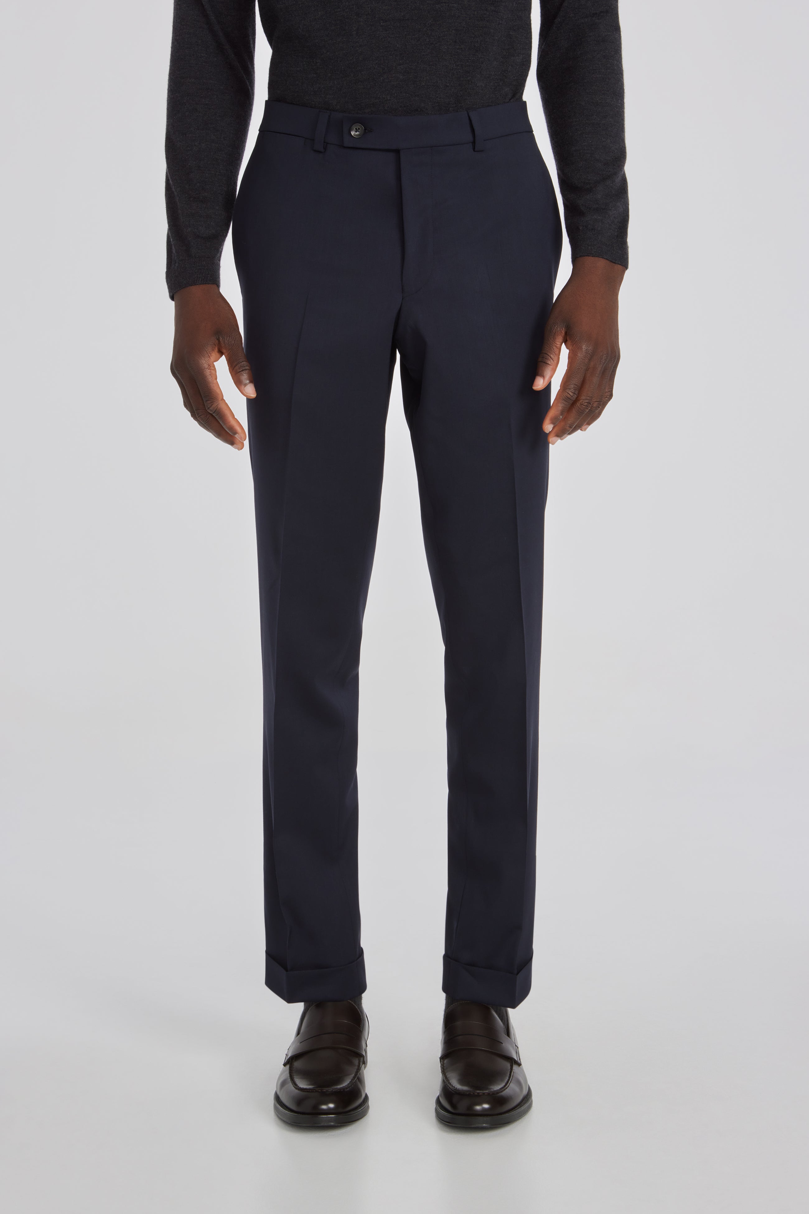 Navy Solid Payne Wool Suit Separate Trouser