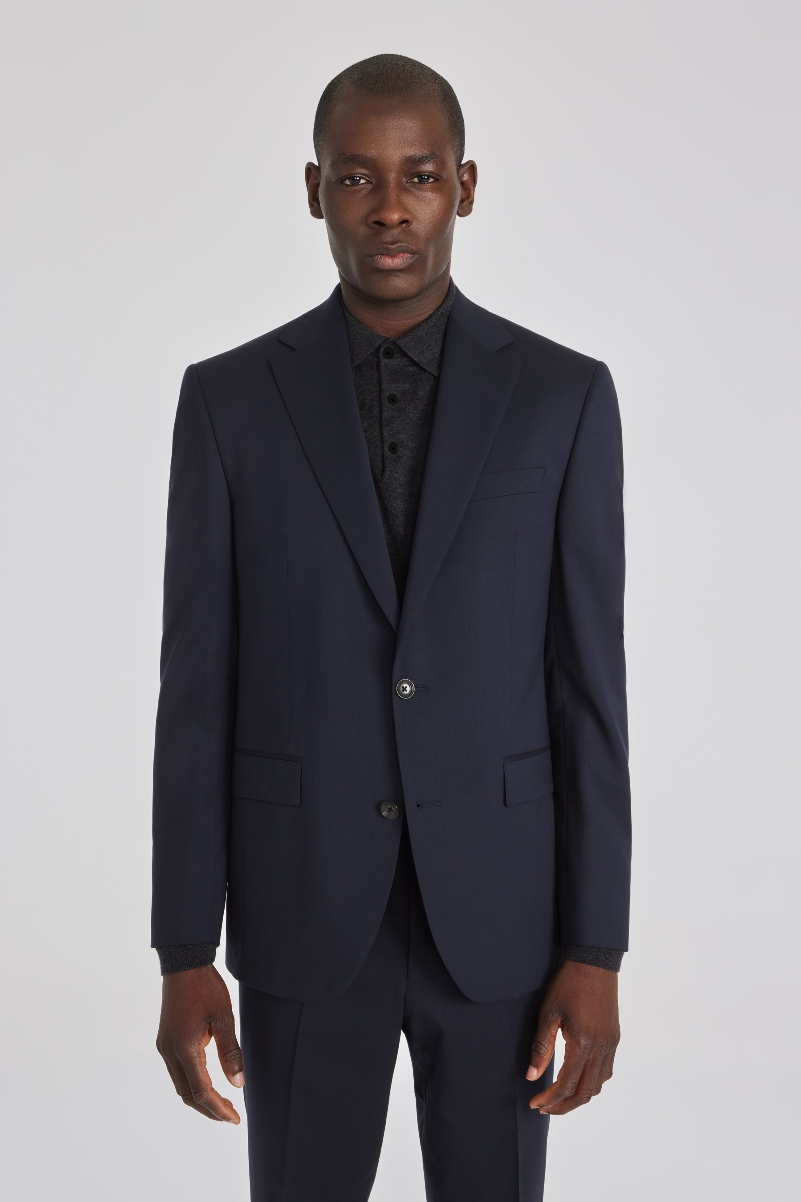 Alt view Elon Solid Wool Suit Separate Jacket in Navy