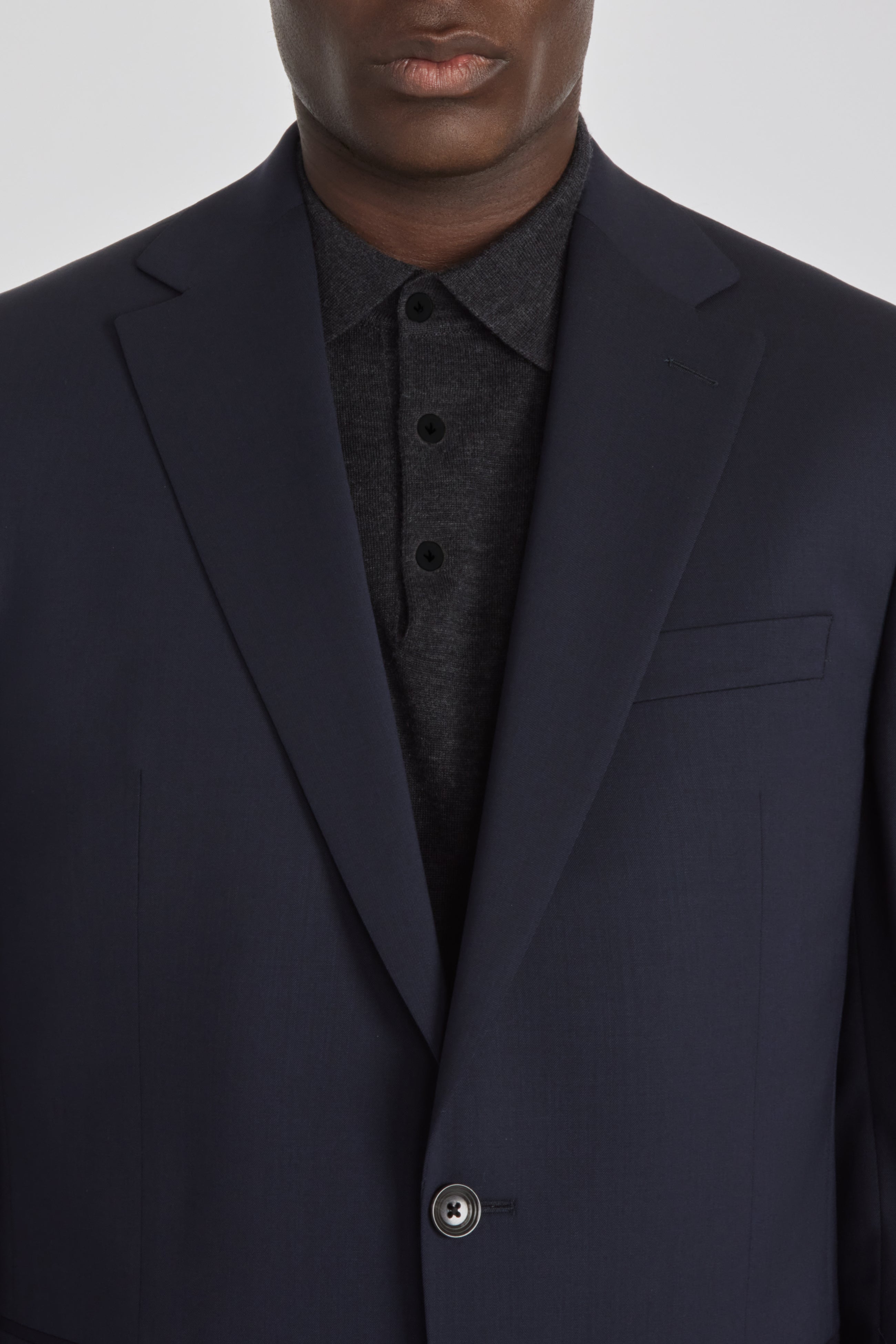 Navy Solid Elon Wool Suit Separate Jacket