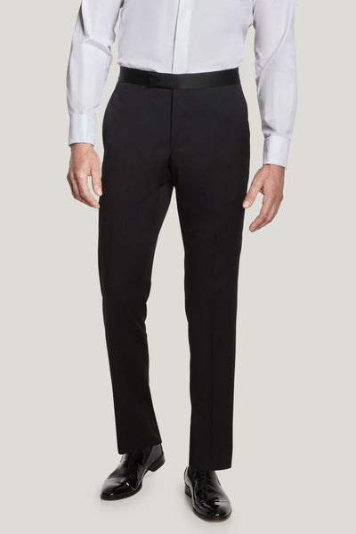 スーツ SUPER120S U-BLACK TROUSERS-SLIM STRAIGHT Black Slim Fit Suit Pants | Jim's Formal Wear Shop