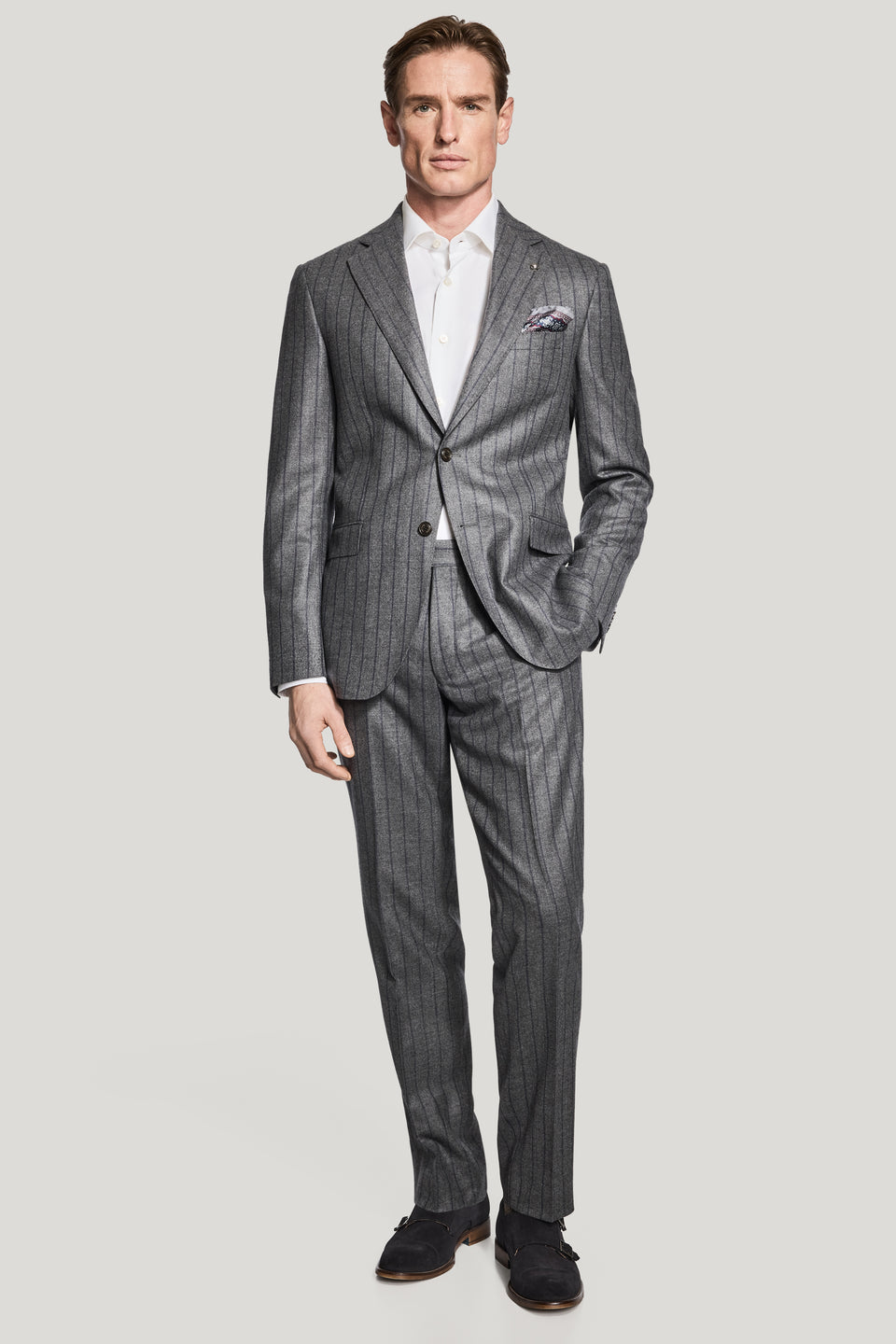 America 250 Mason Grey Navy Stripe Suit – Jack Victor