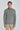 Alt view Daulac Melange Cotton Quarter Zip Sweater in Charcoal