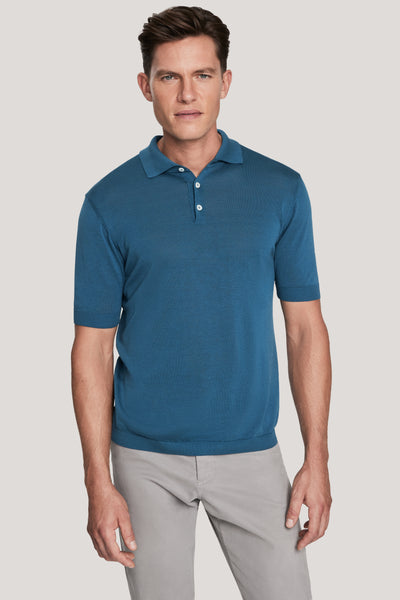 Teal Knit Polo - SetiCo | Jack Victor