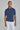 Image of SetiCo Cotton and Silk Knit Polo in Blue-Jack Victor