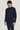 Alt view Blue Melange Quarter Zip Sweater