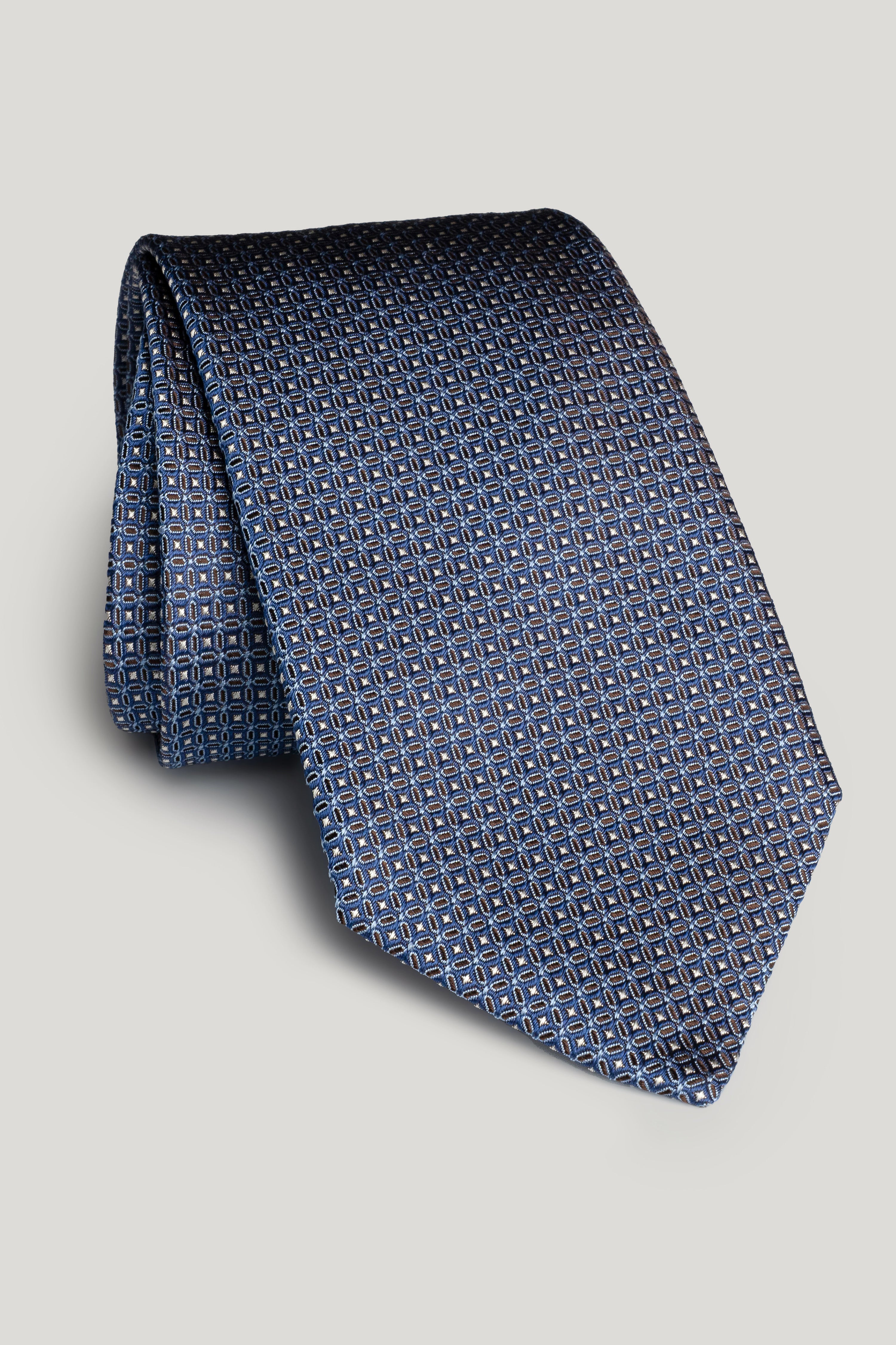 Alt view Navy Geoprint Woven Tie