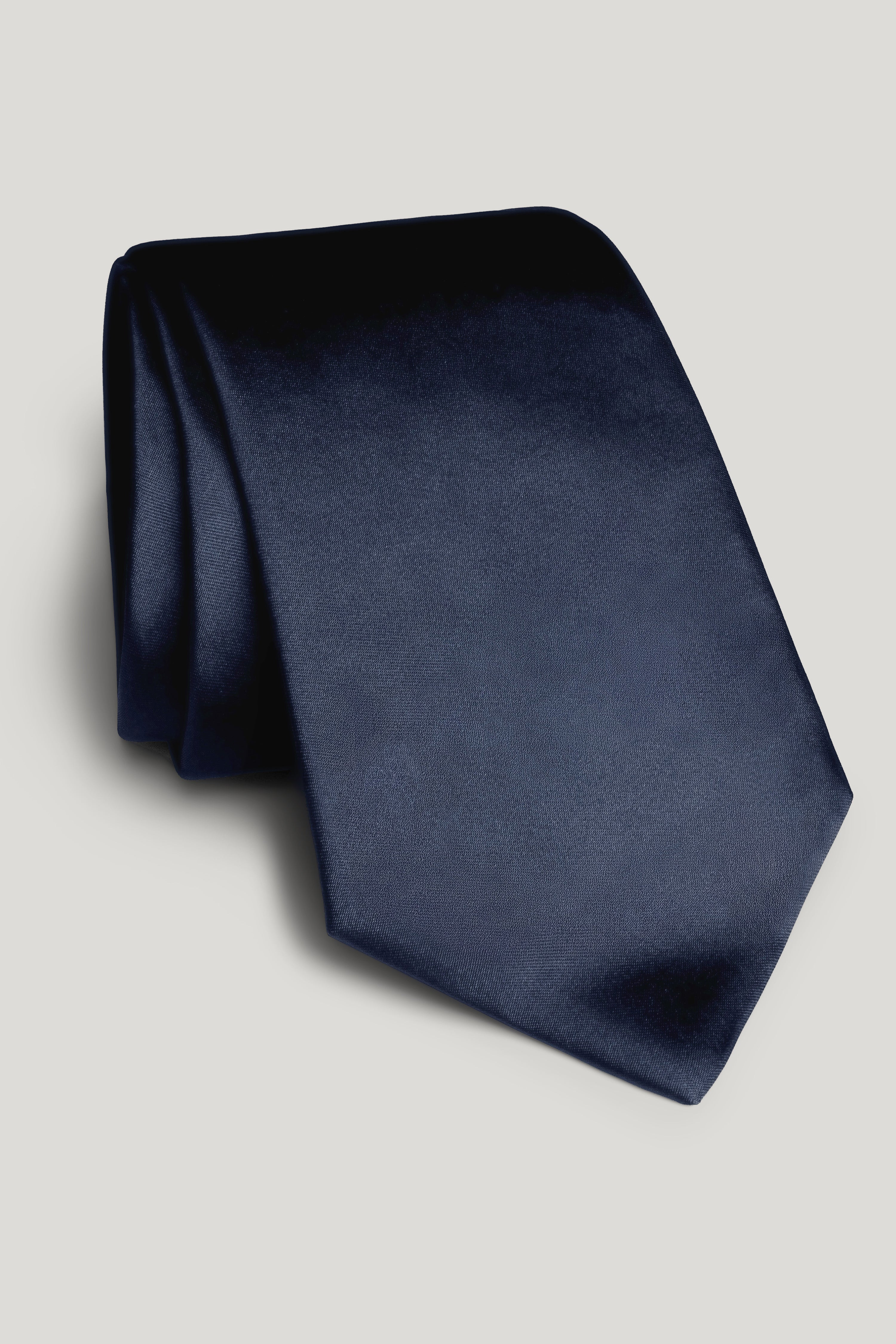 Alt view Navy Solid Woven Tie