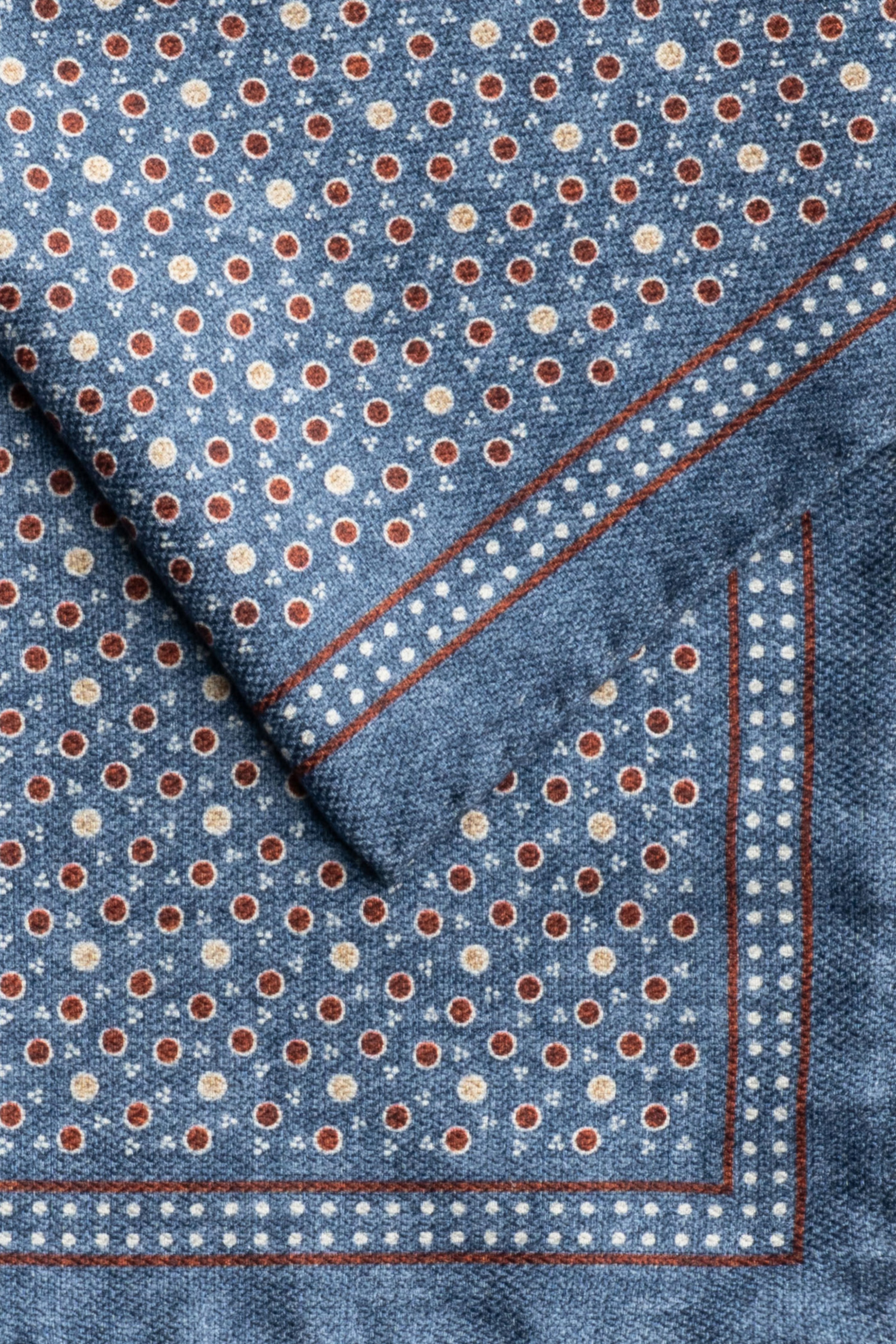 Alt view 1 Blue Paisley Pocket Square
