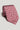 Berry red tie with white and navy geometric floral print throughout.